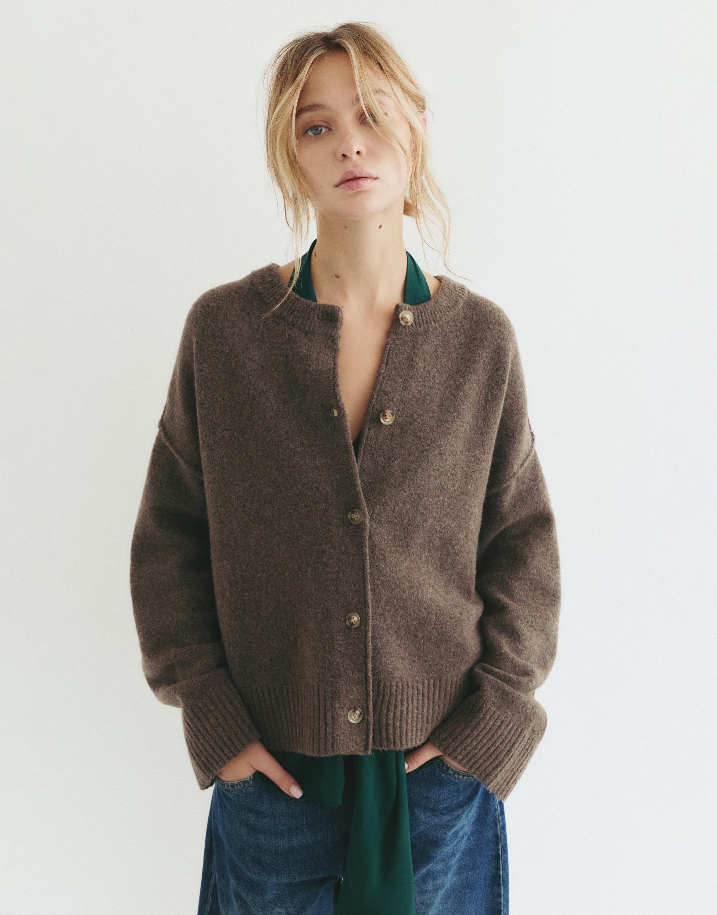 Yumuşak örgü hırka - Görsel 83