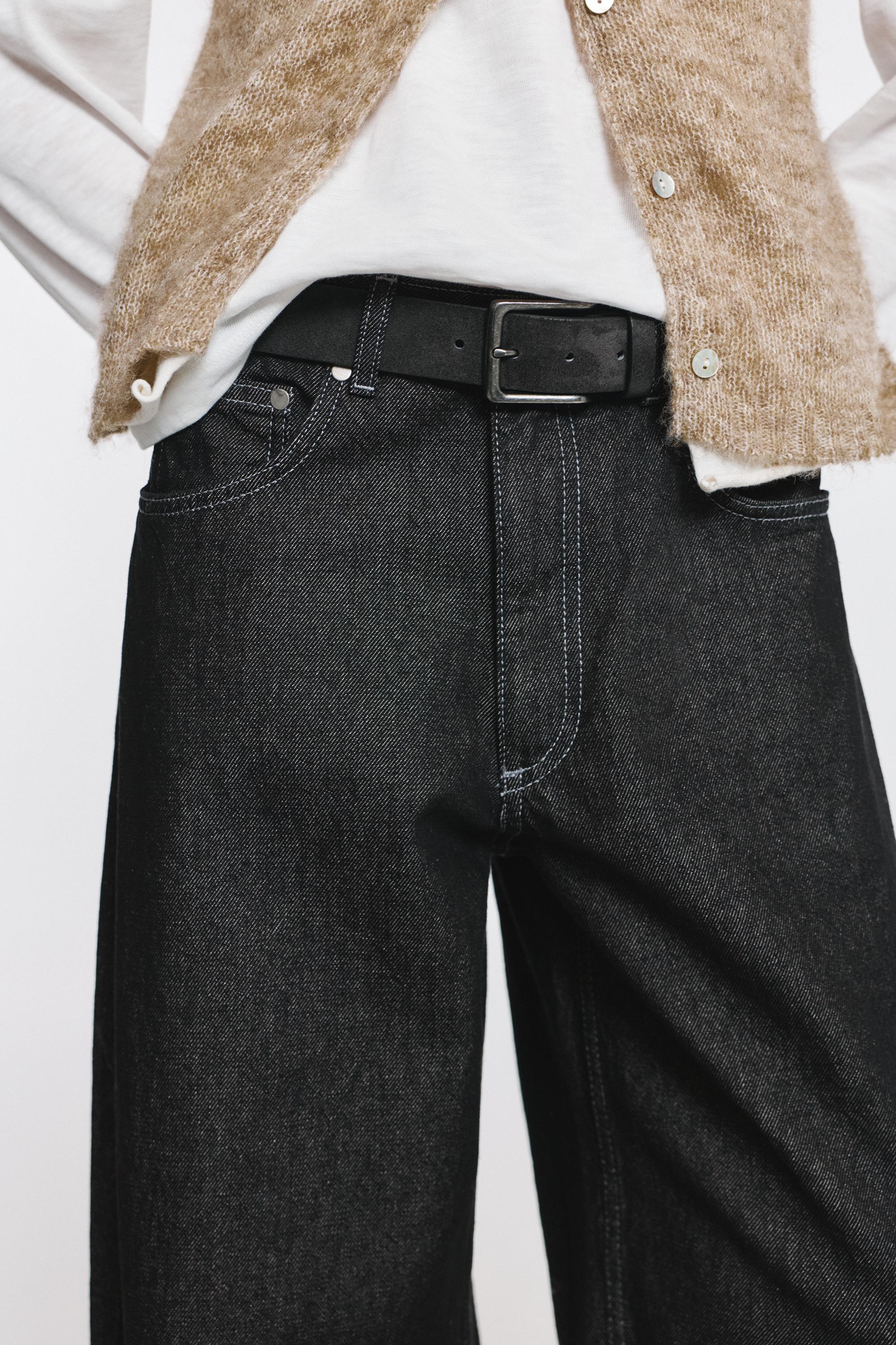 Yıldız desenli barrel jean - Görsel 20