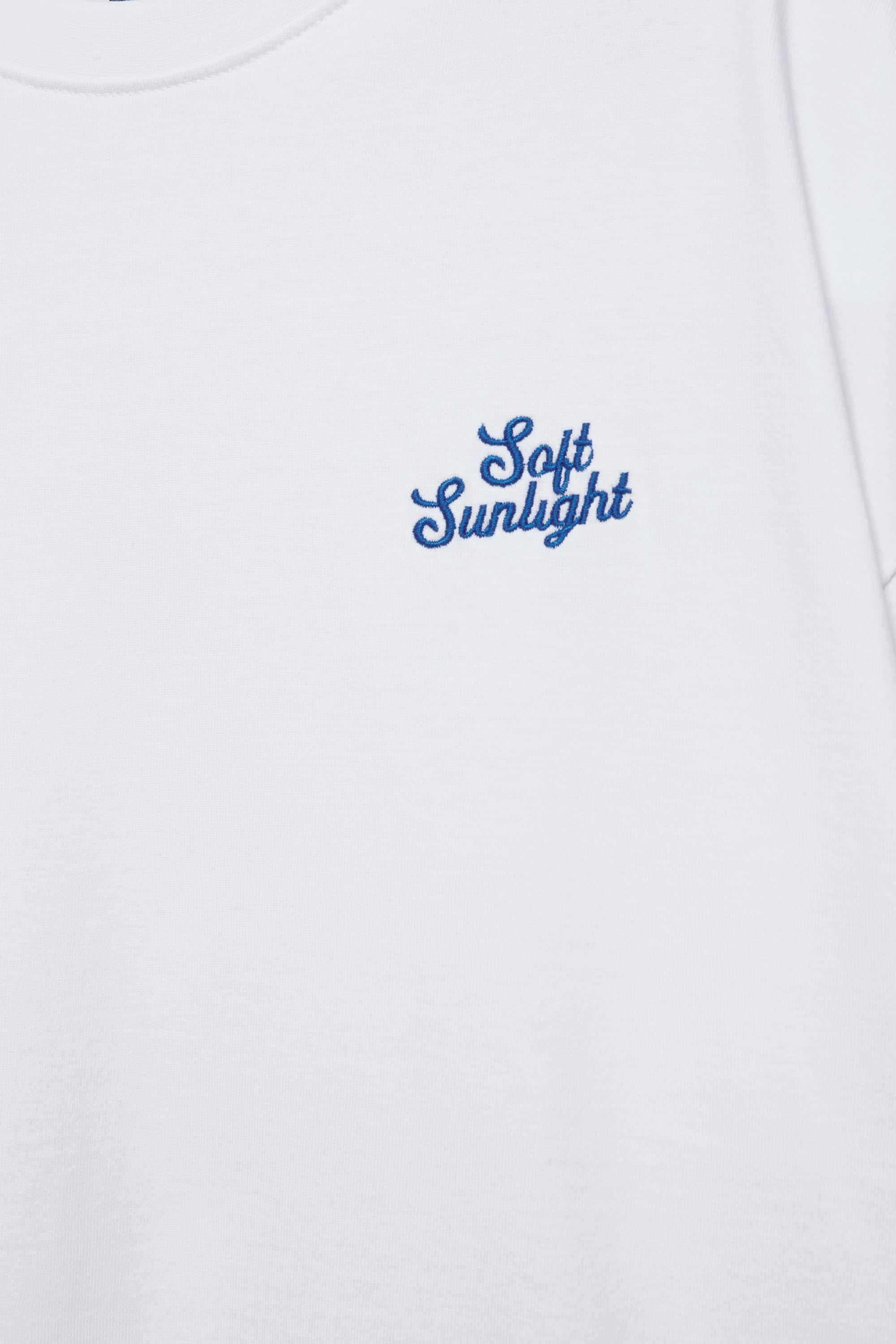 STWD peach graphic T-shirt — White