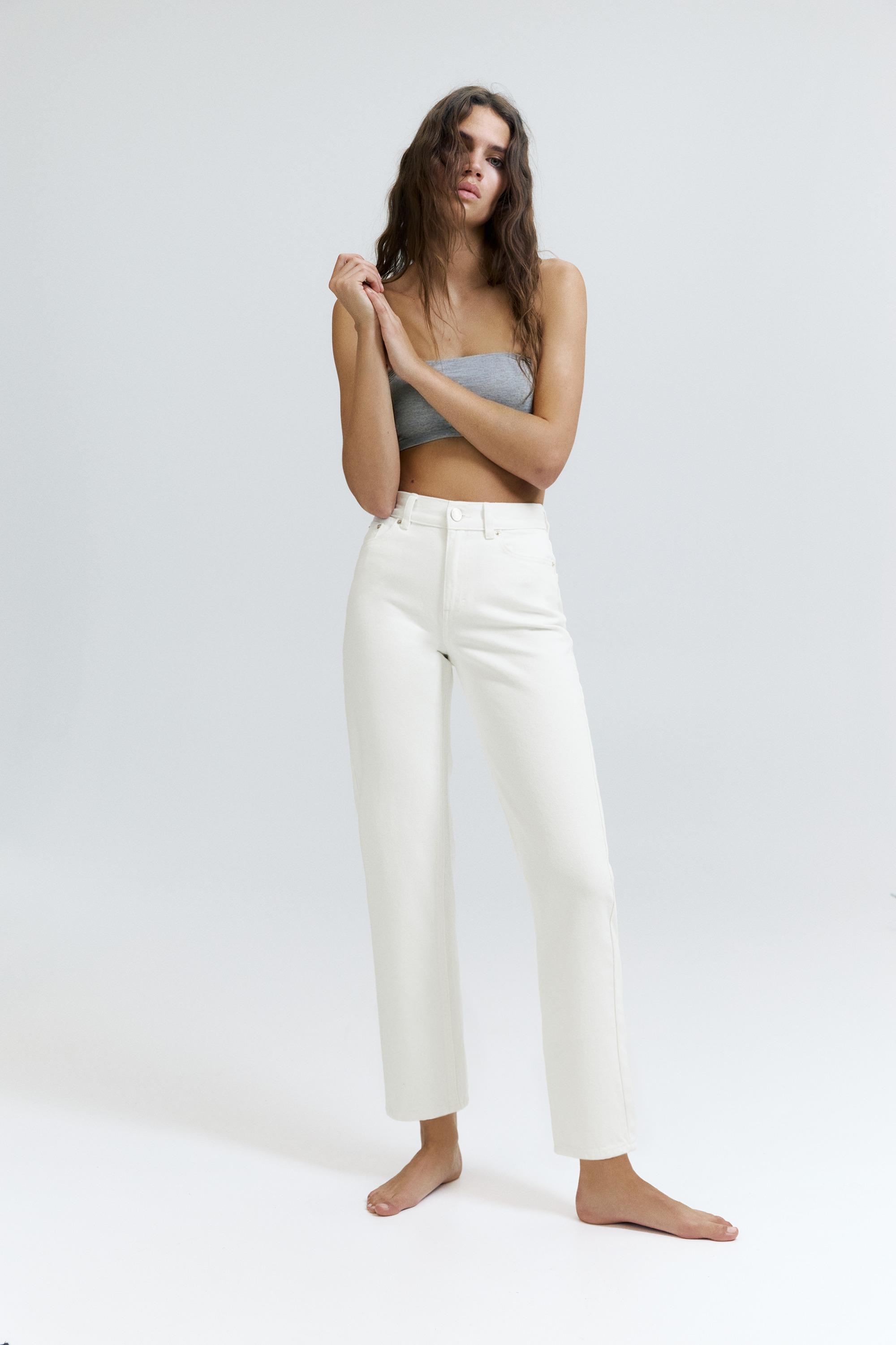 Mom-Fit-Jeans Mit Hohem Bund