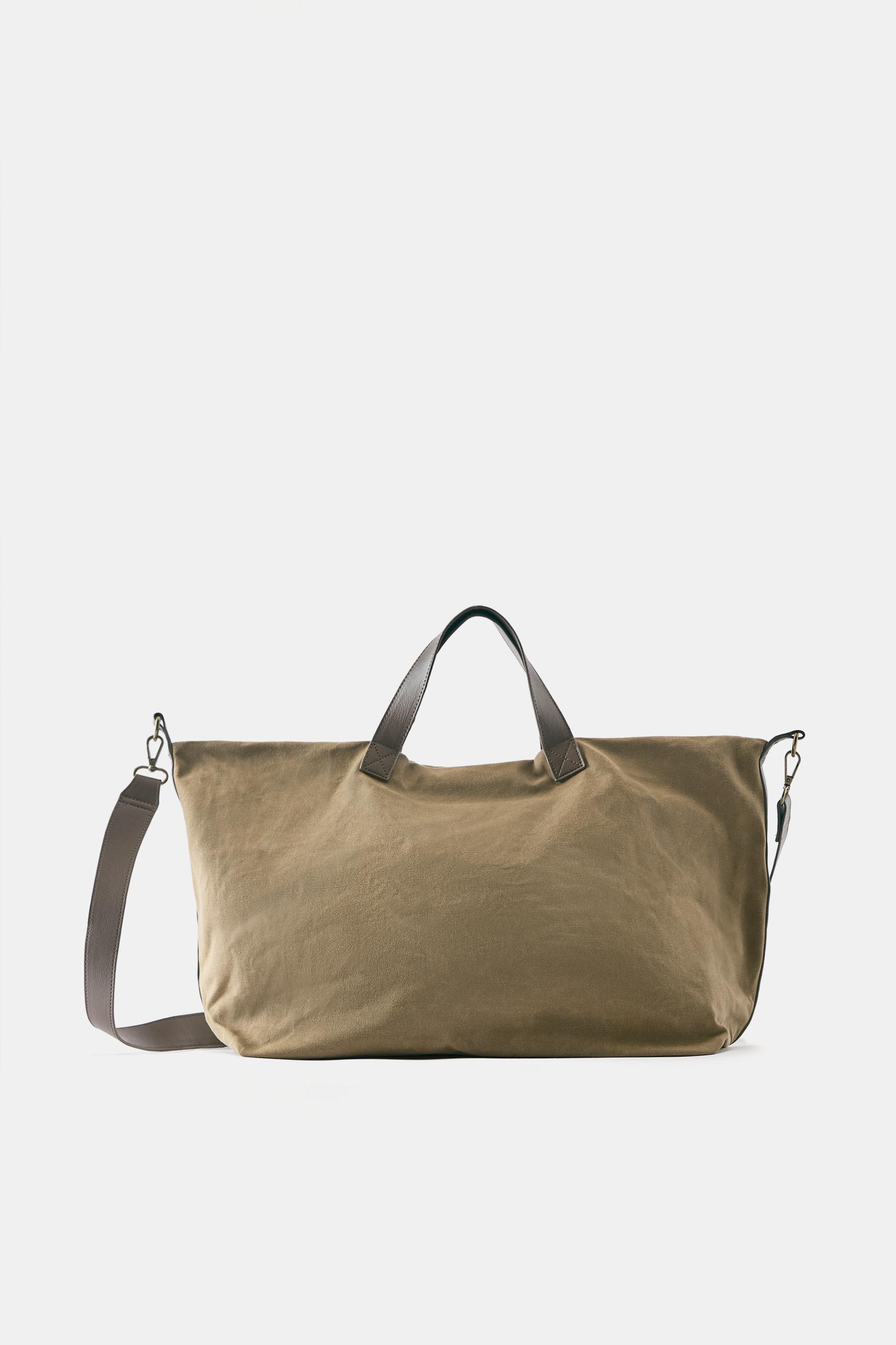 Canvas tote bag — Camel