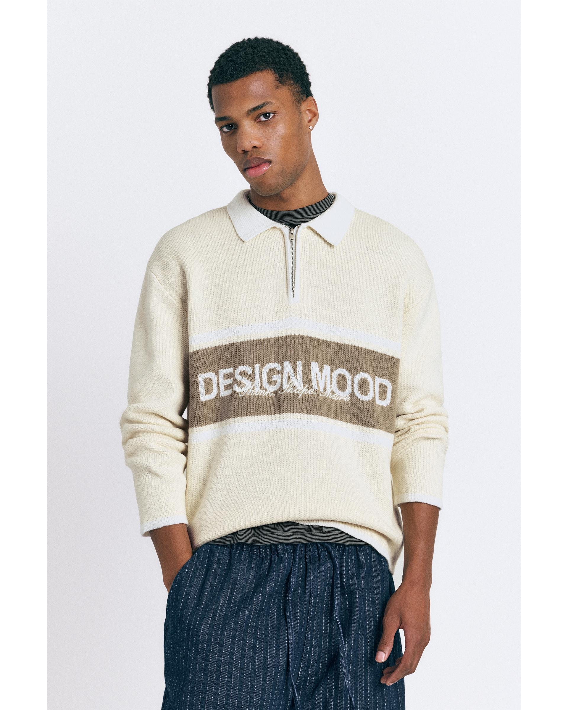 Fermuar detaylı örme polo - Görsel 15