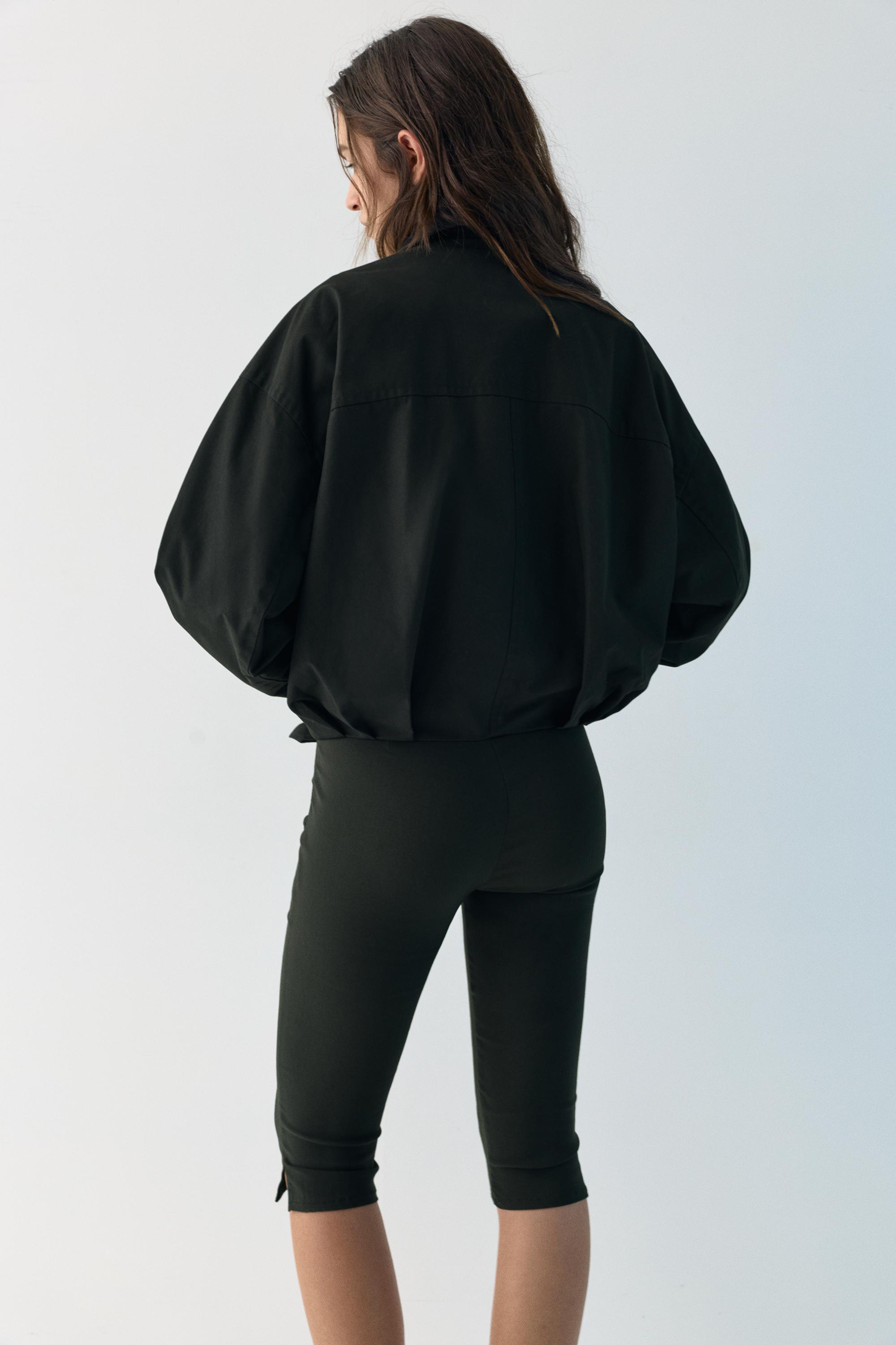 Balloon bomber jacket — Black