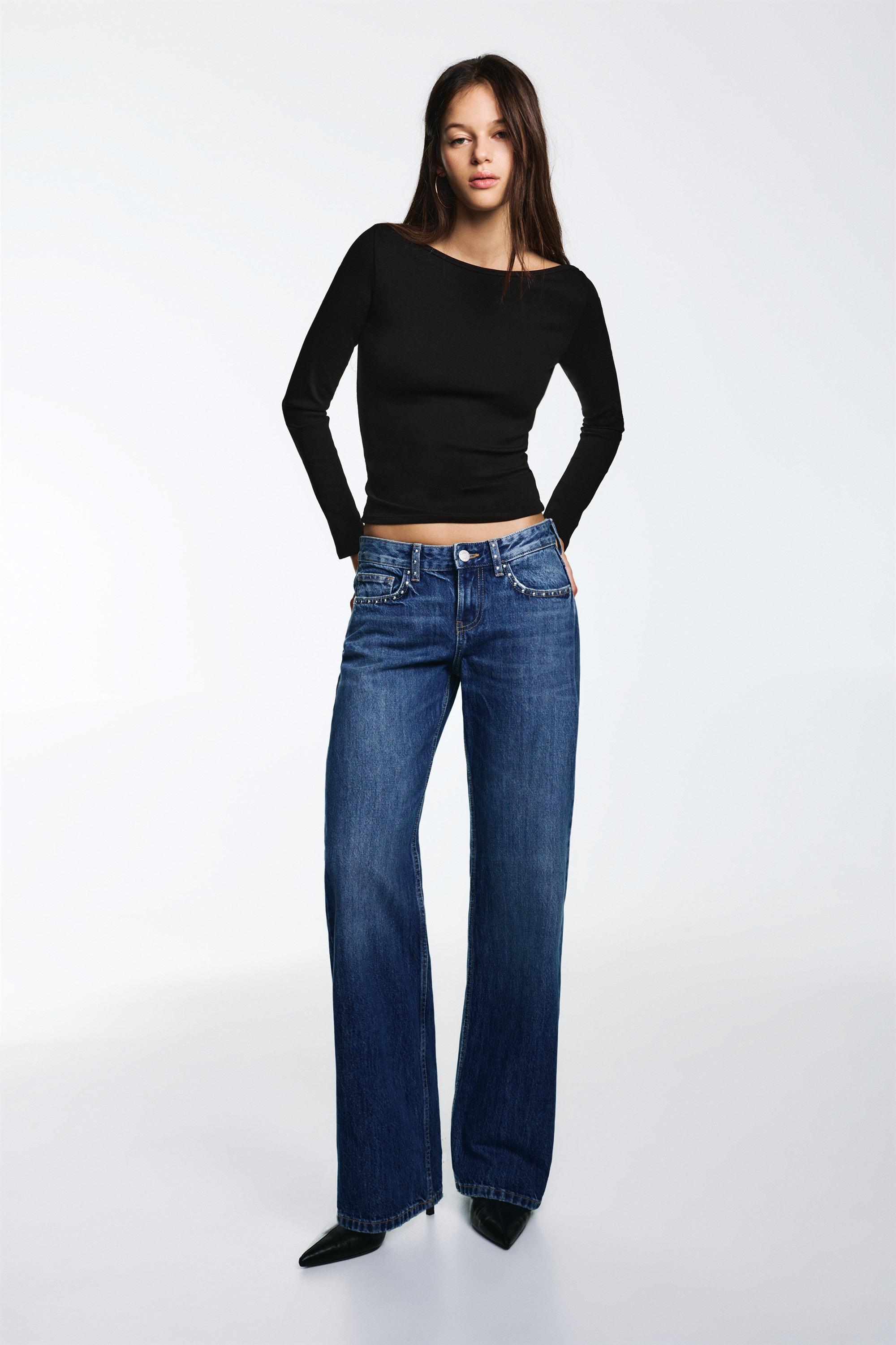 Uzun kollu geniş yaka t-shirt - Görsel 30