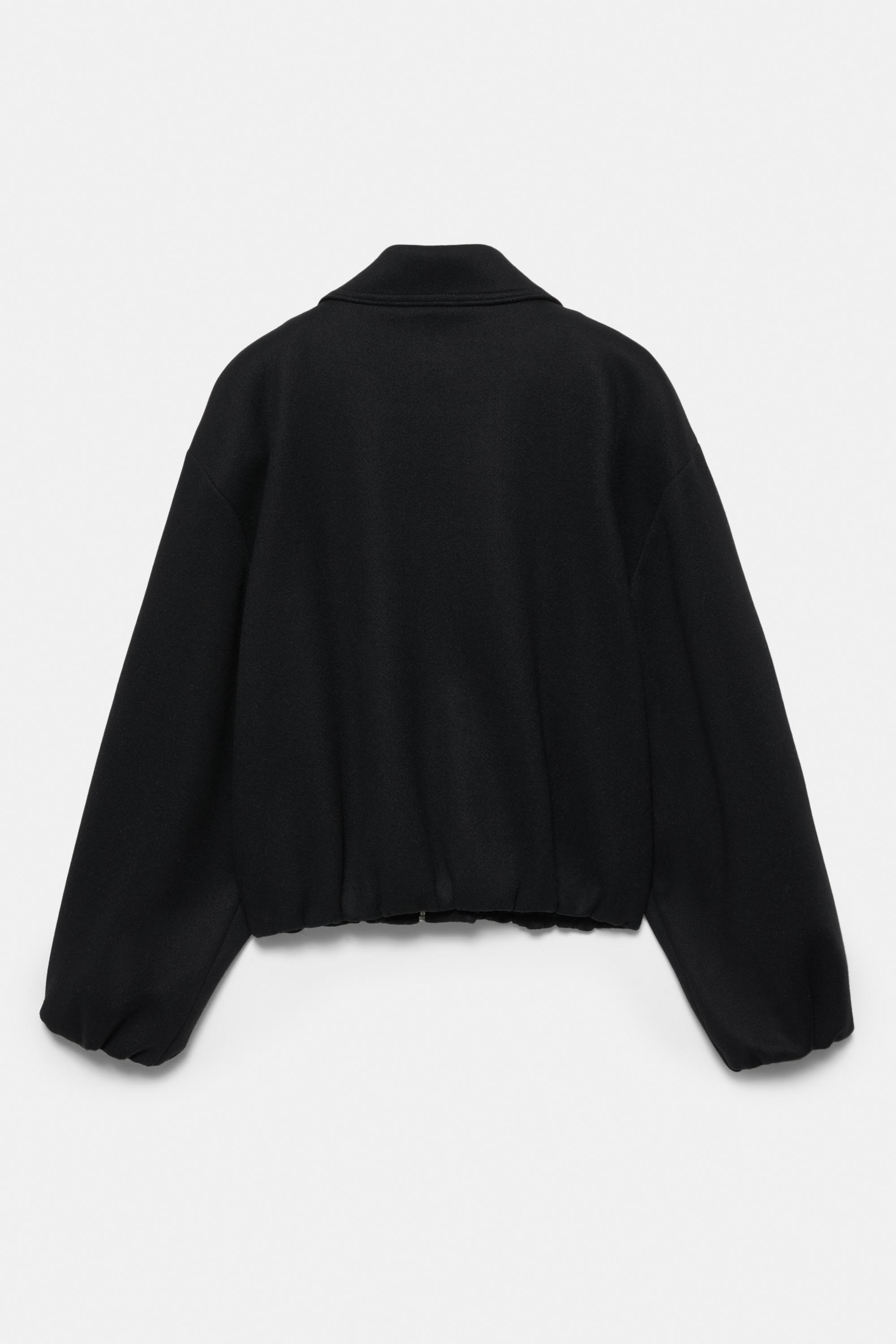 Yumuşak kumaş balon ceket - Görsel 2