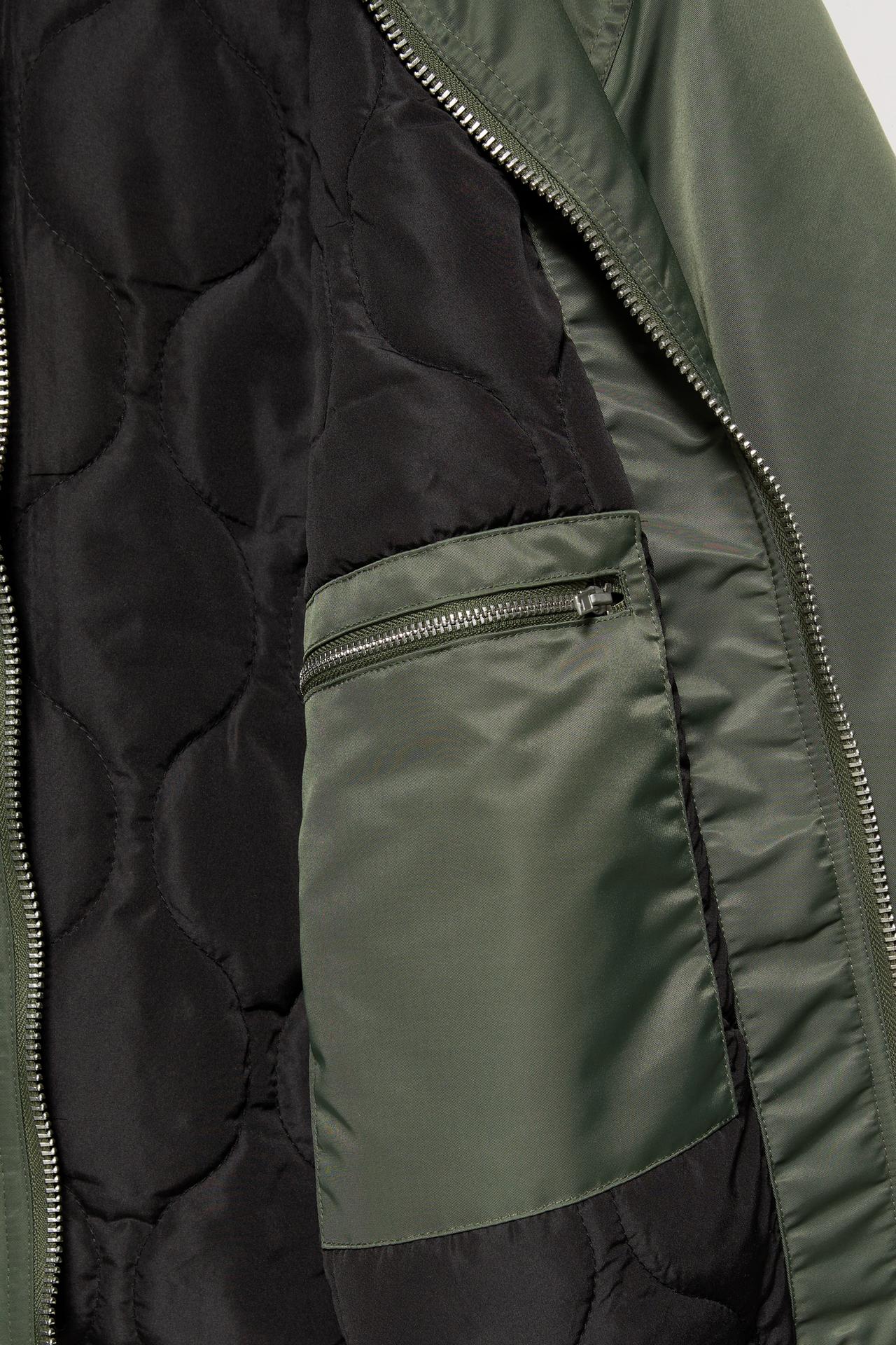 Boxy bomber jacket — Medium green