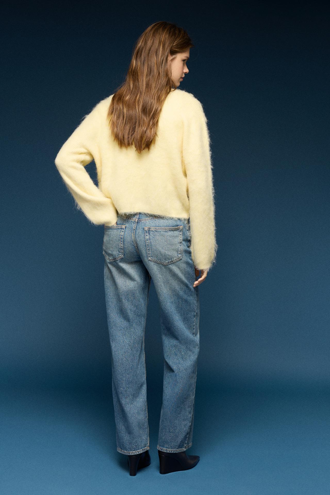 Soft-touch knit jumper — Pale yellow