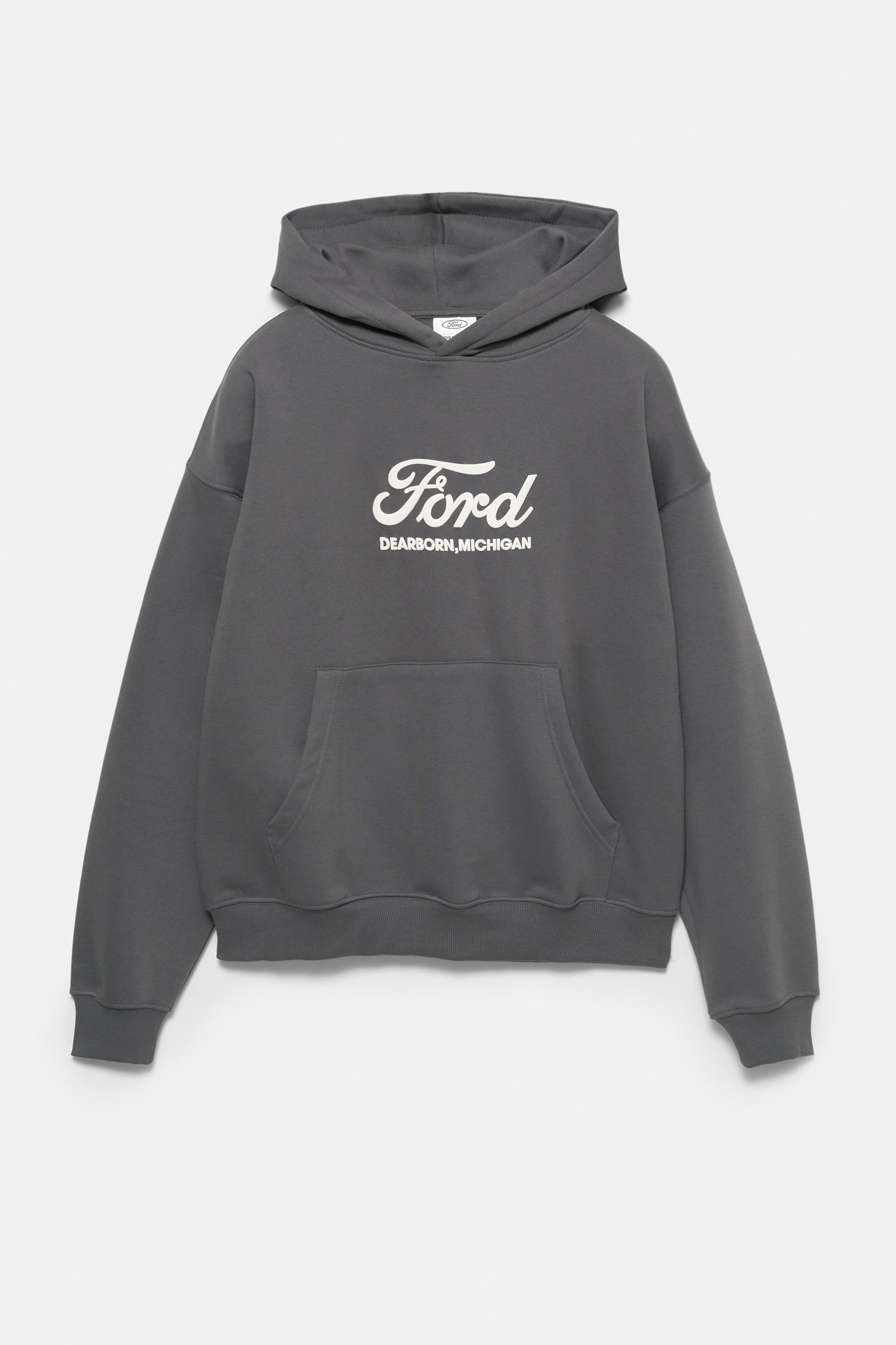 Kapüşonlu Ford sweatshirt - Görsel 5