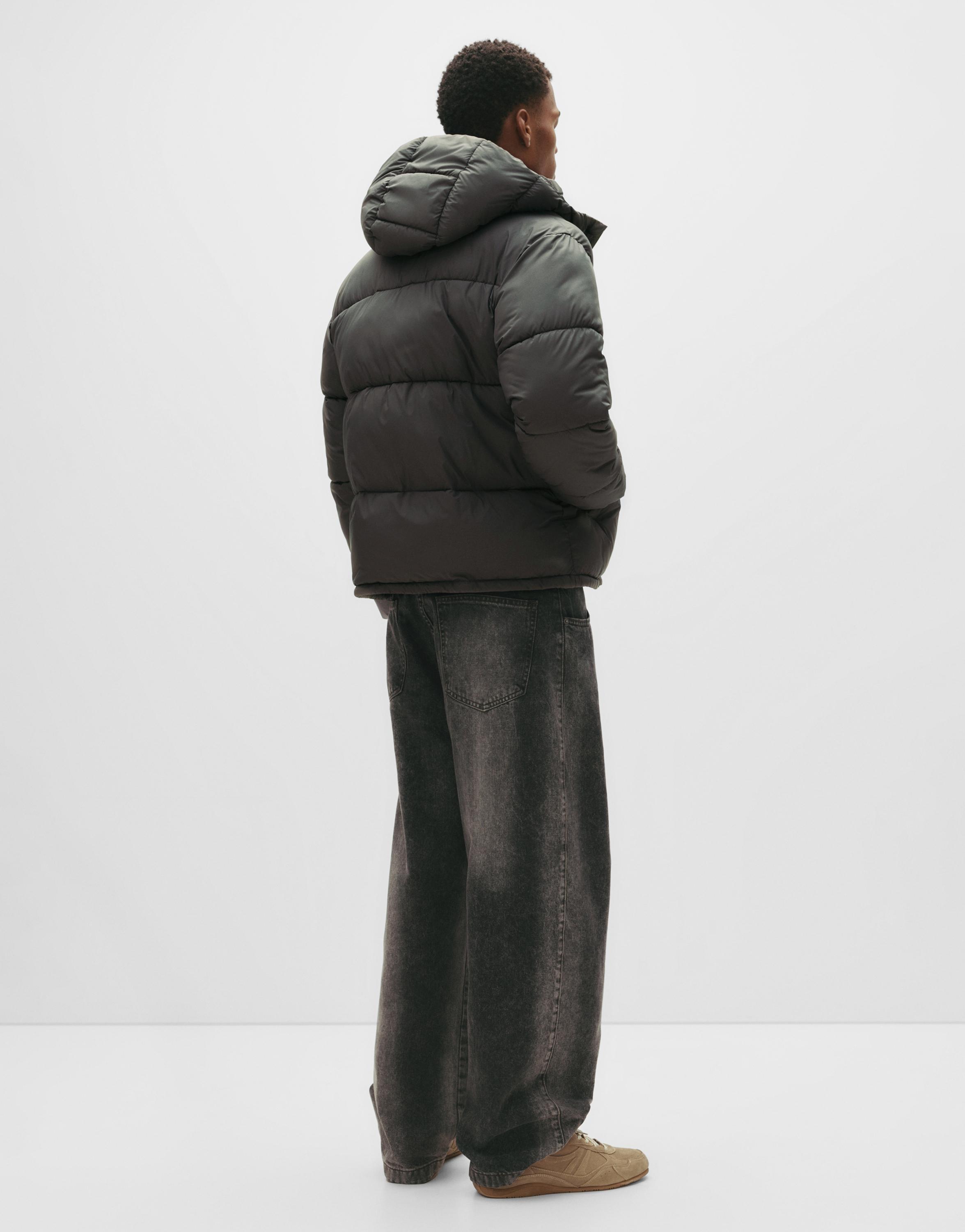 Kapüşonlu Dolgulu Ceket - Görsel 42