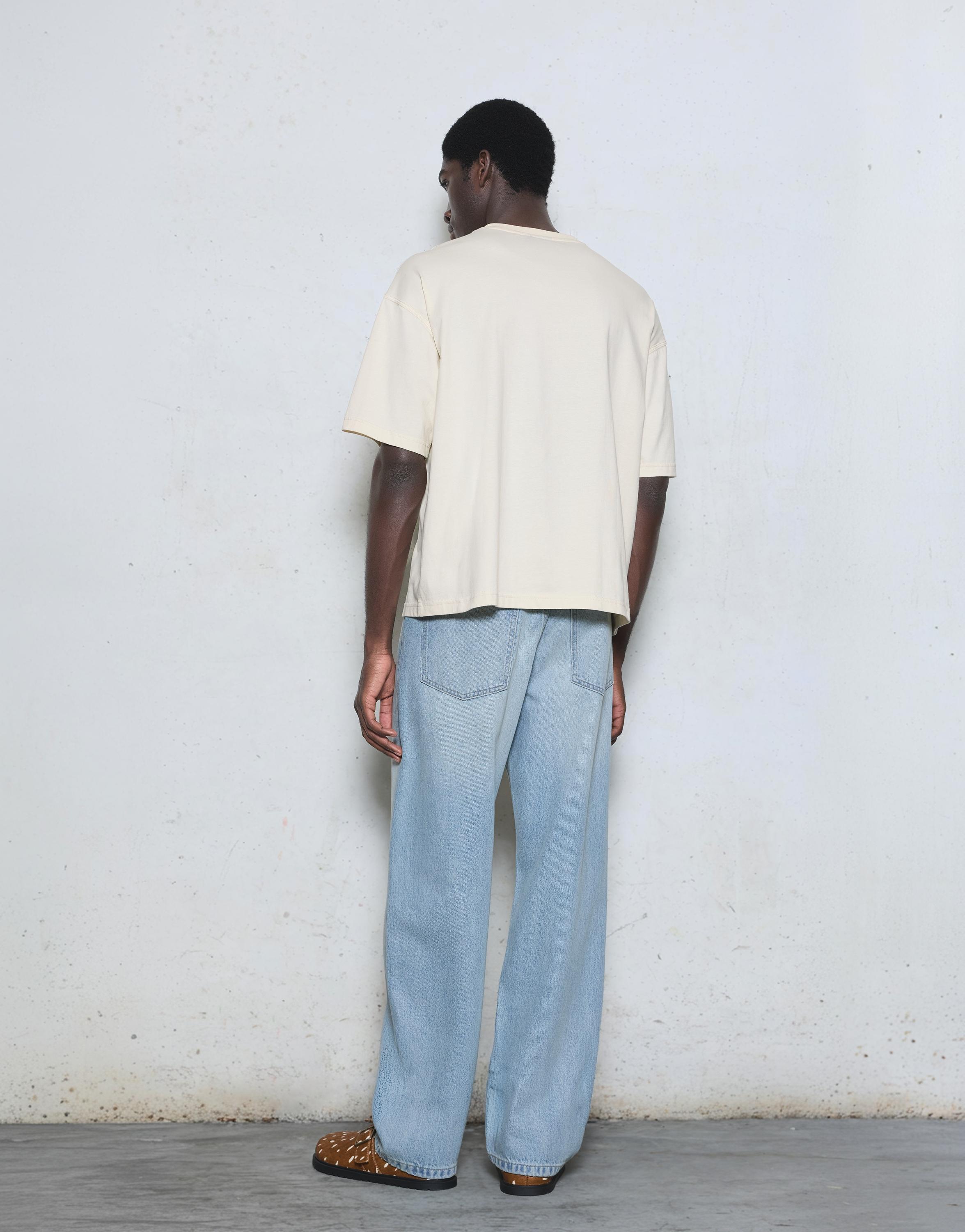 Relaxed fit graphic pocket T-shirt — Off white