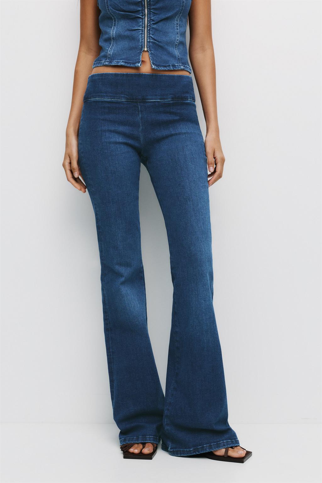 Jean flare taille basse pull&bear