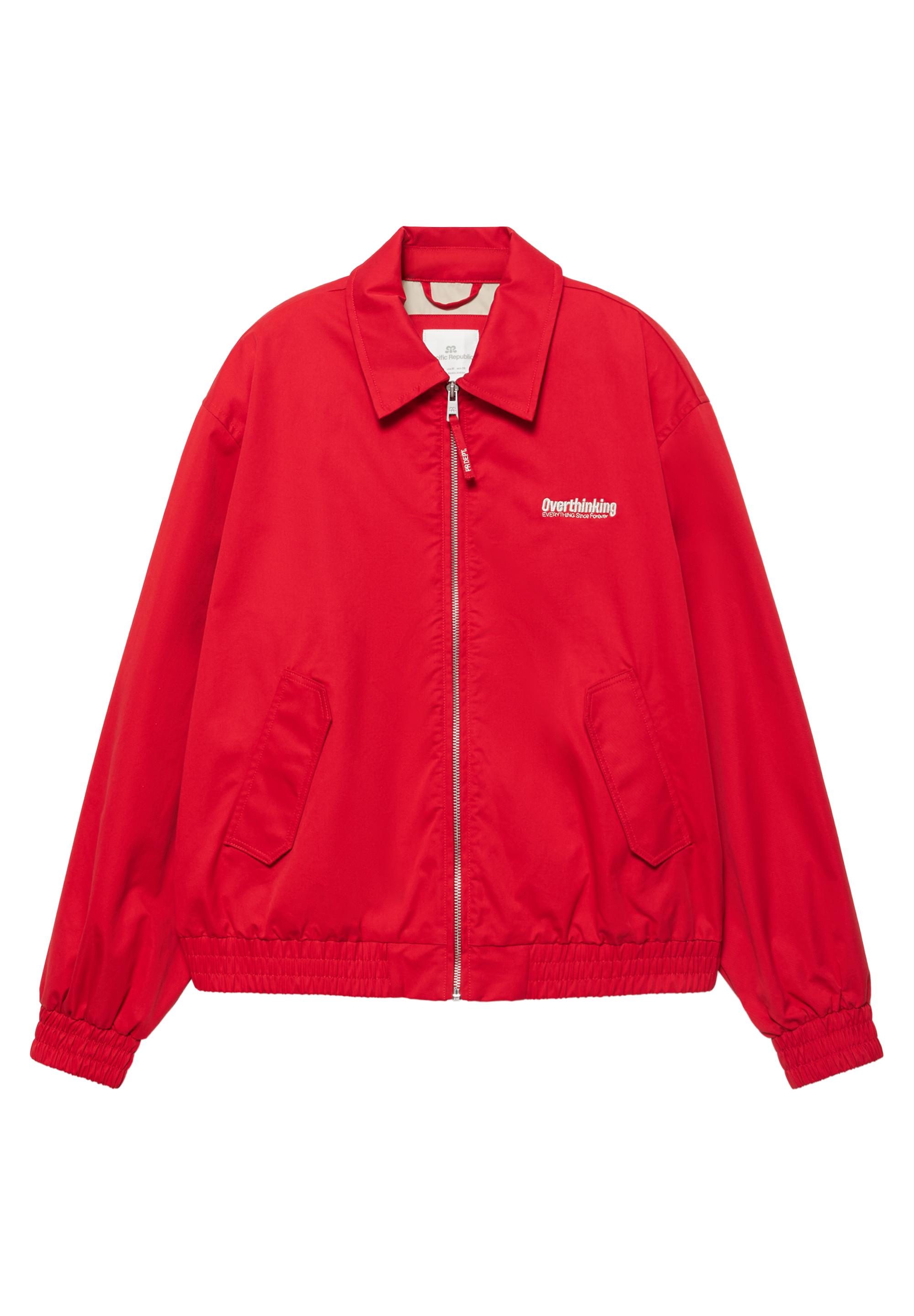 Nakışlı kırmızı ceket - Görsel 4