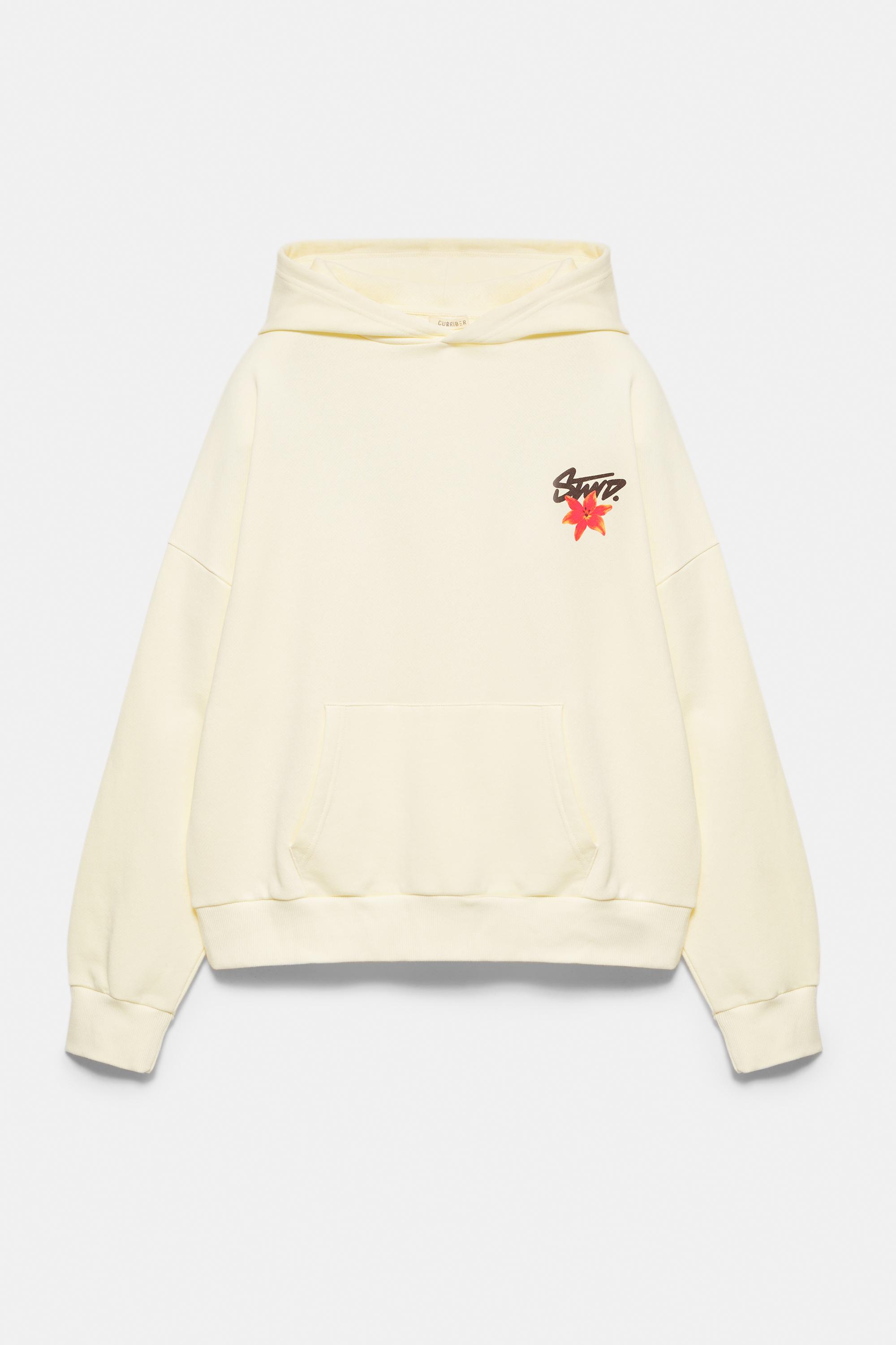 Kapüşonlu çiçekli STWD sweatshirt - Görsel 11
