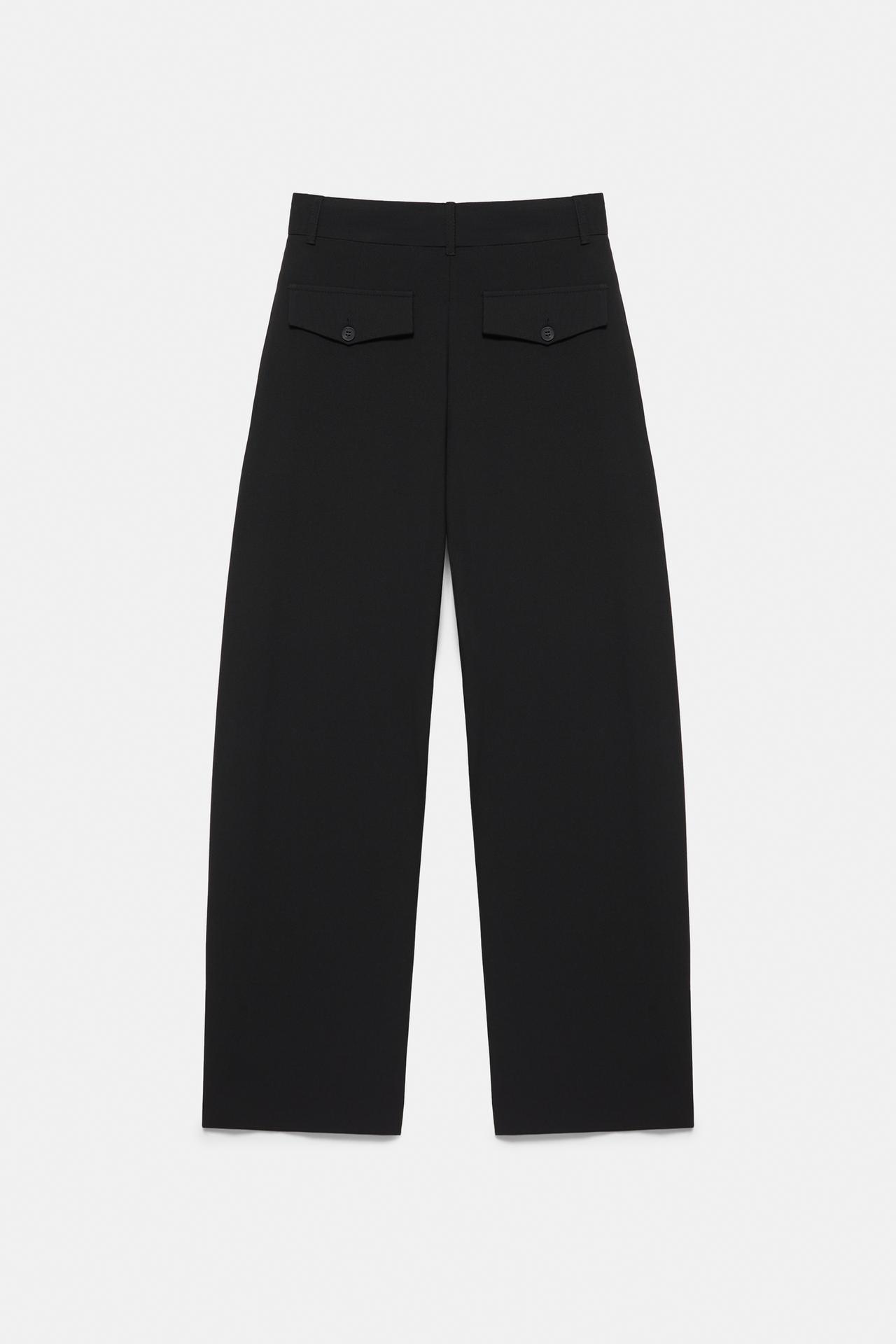 Barrel smart trousers — Black