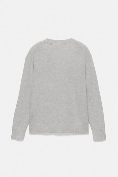 Basic knit jumper — Medium grey 7