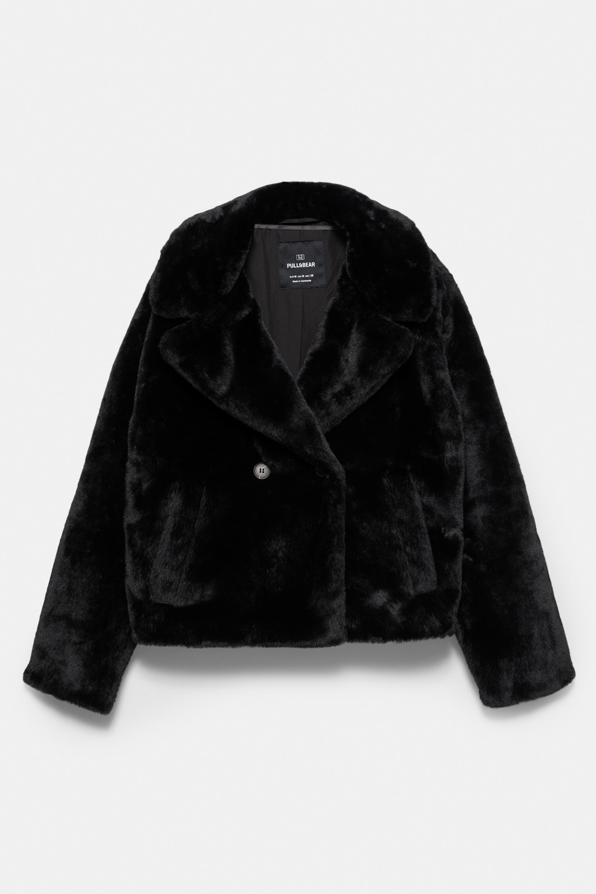 Pelliccia Sintetica Cappotti Orsetto Zara Cappotto Corto In