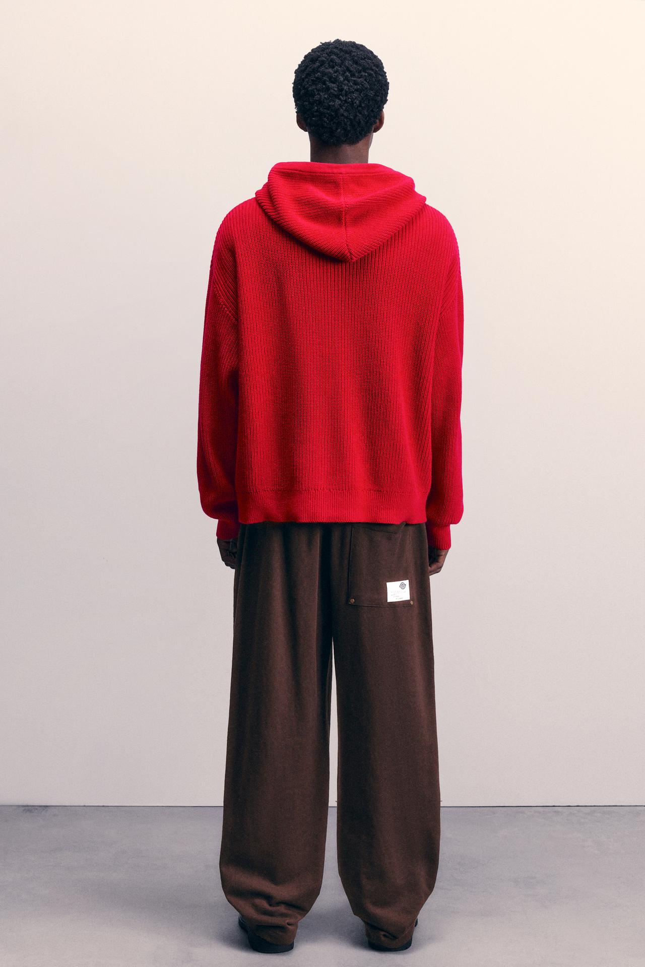 Red Dickies hooded jumper — Red