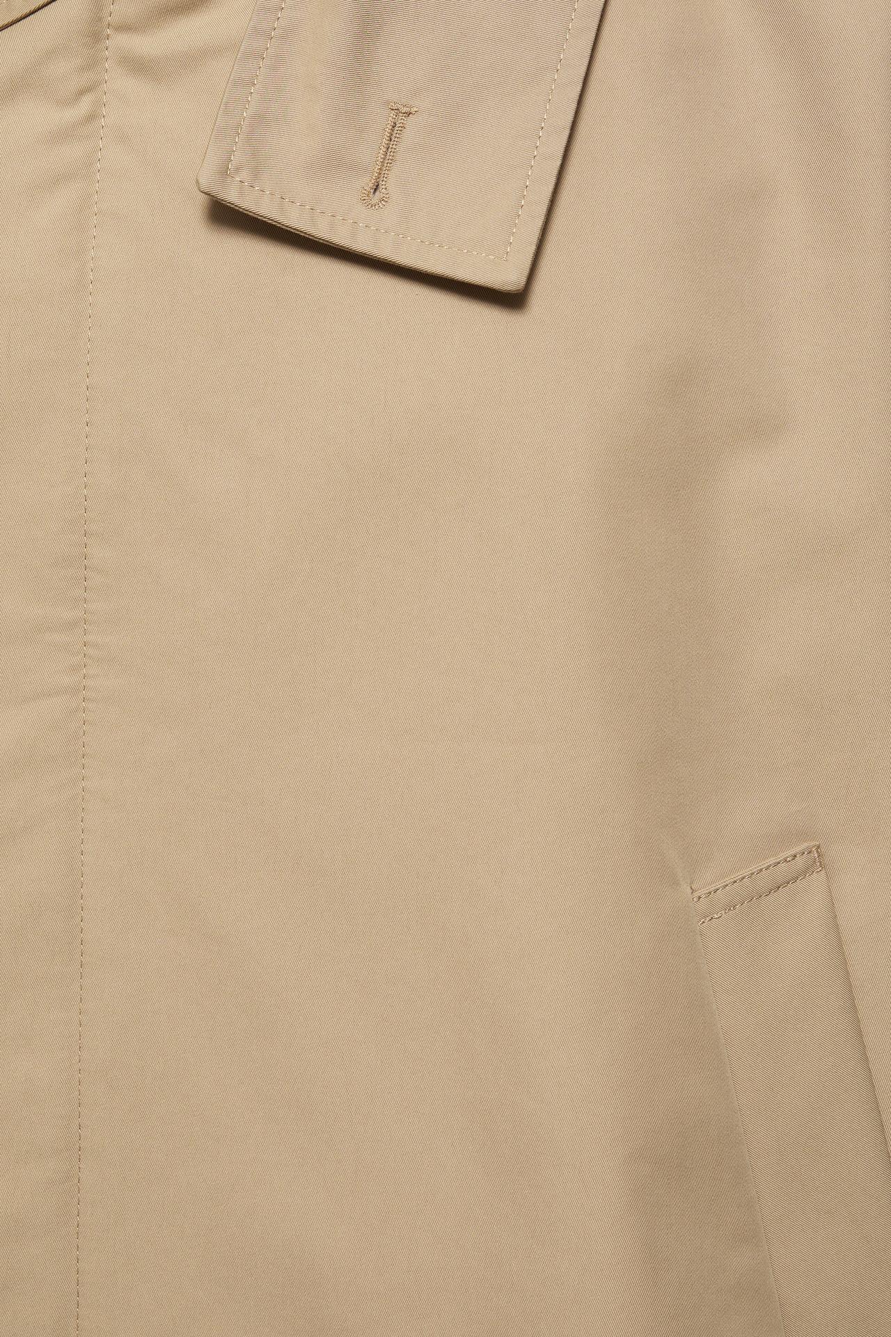 Cropped trench coat — Sand