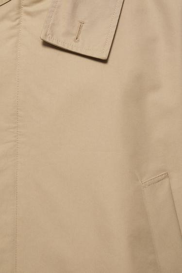 Cropped trench coat — Sand 9