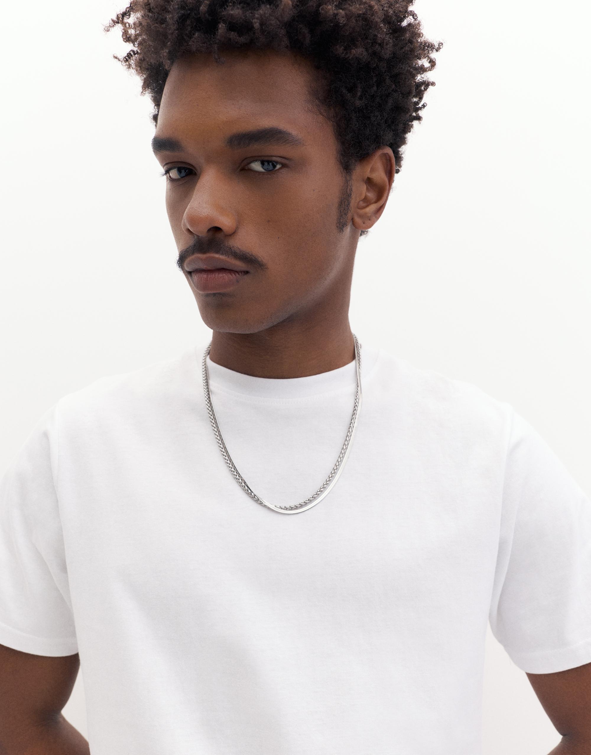 Basic kısa kollu pamuklu tişört - Görsel 11