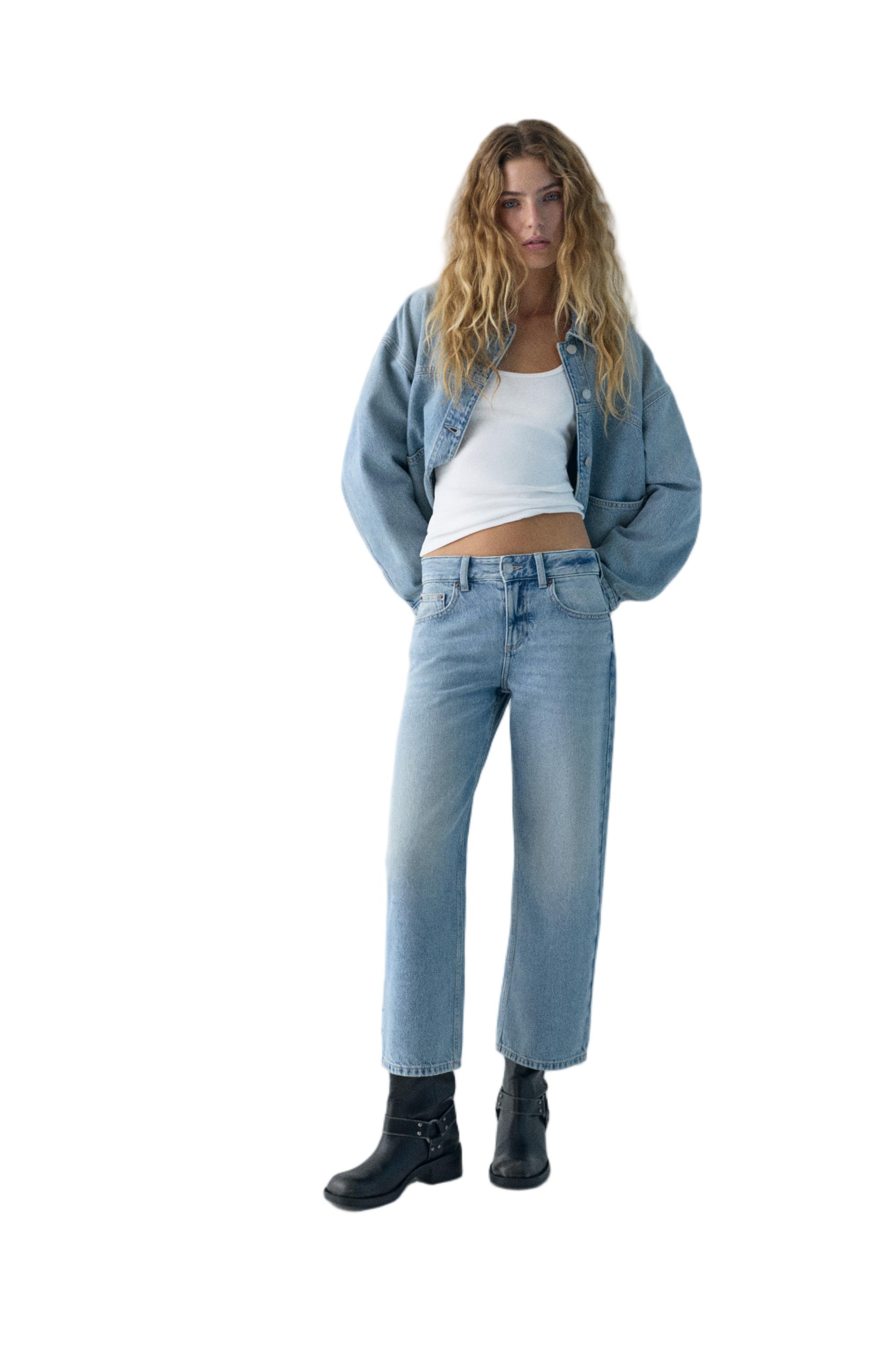 Düşük bel culotte pantolon jean - Görsel 58