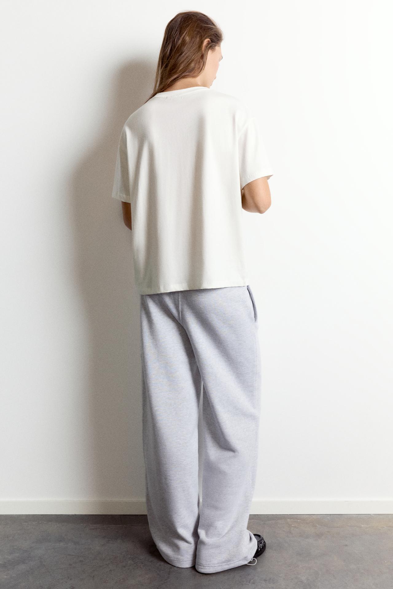 Oversize text T-shirt — Ice