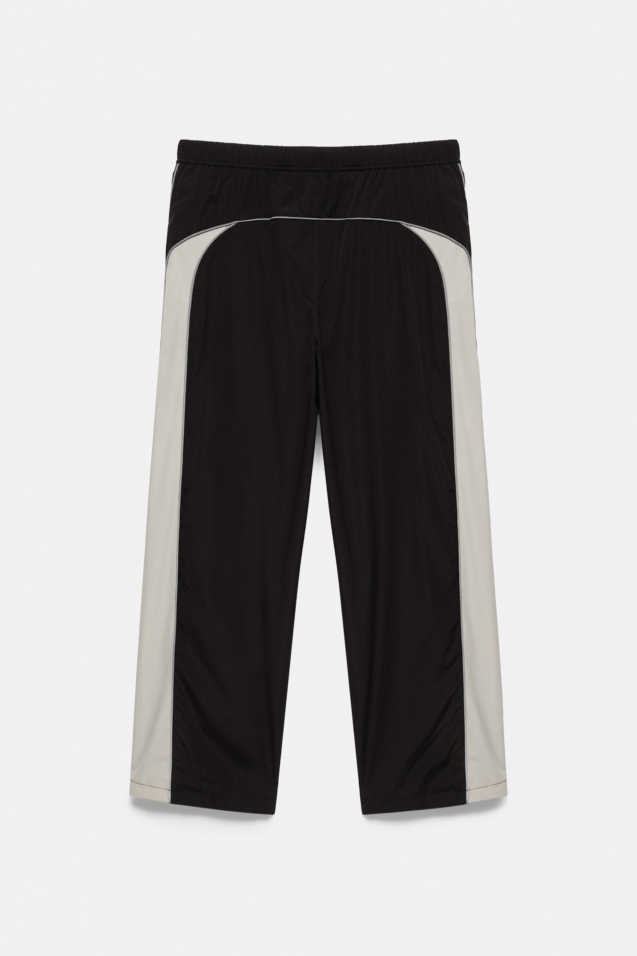 STWD panelled joggers — Black
