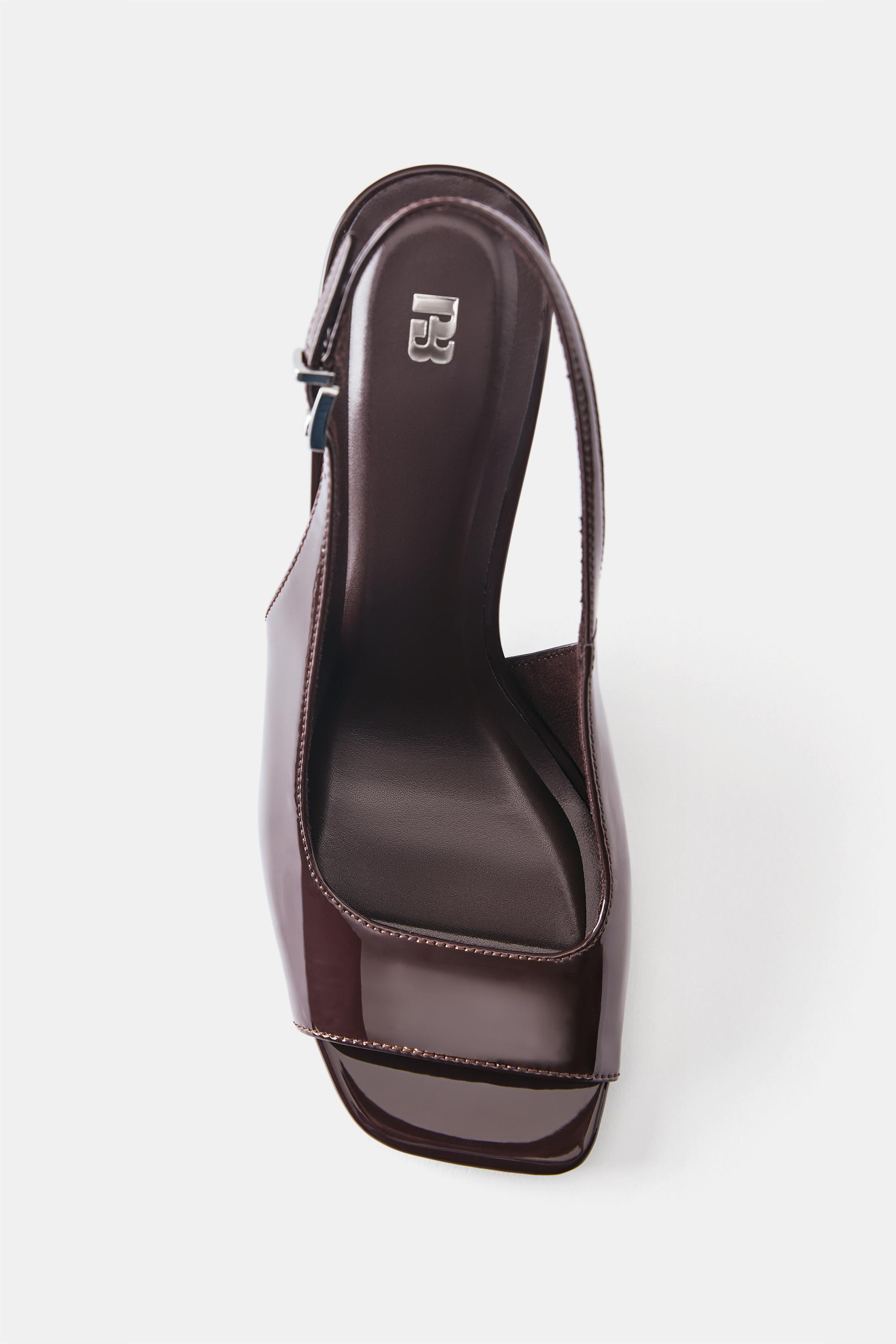 slingback heels — Brown