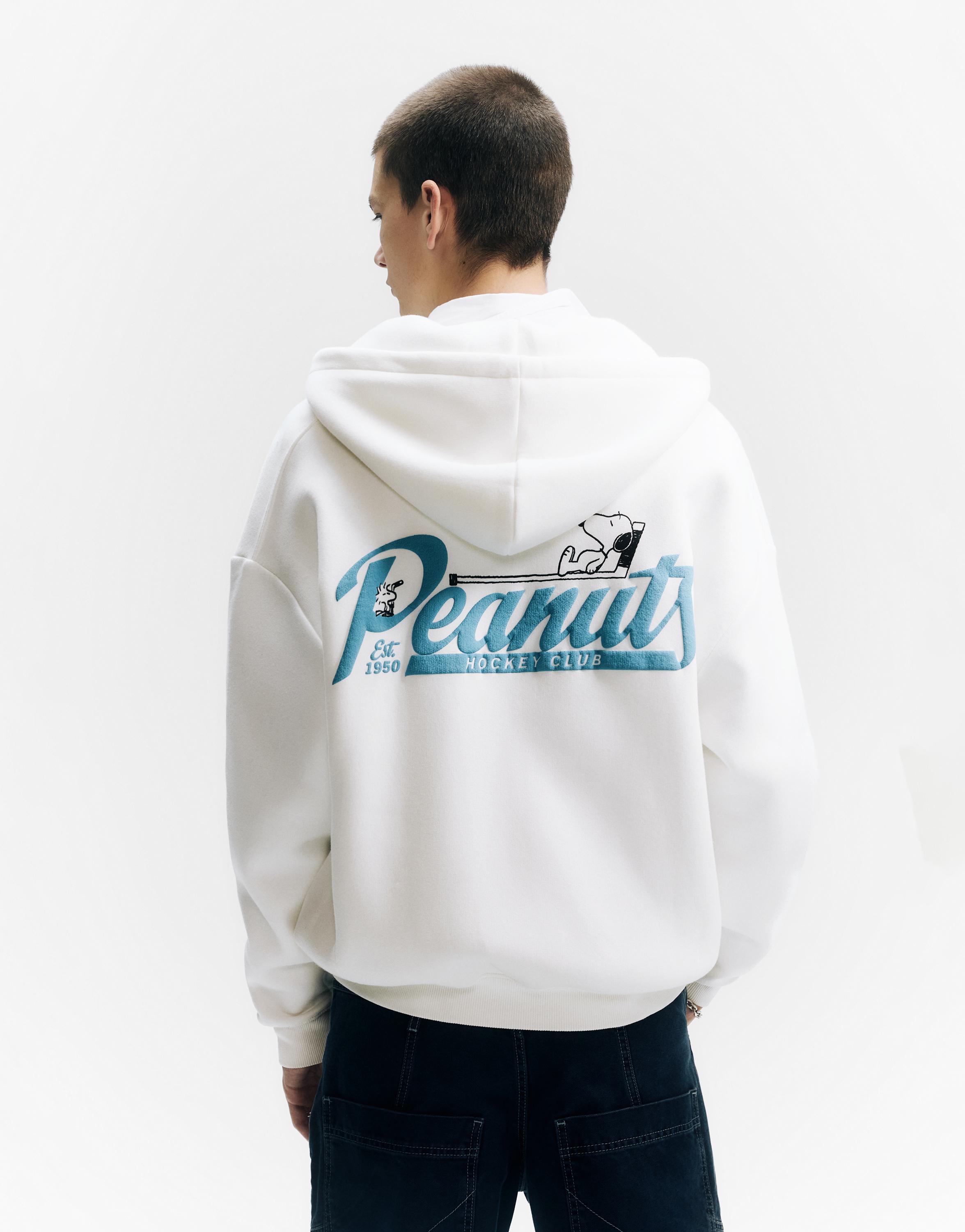 Fermuarlı kapüşonlu Peanuts sweatshirt - Görsel 8