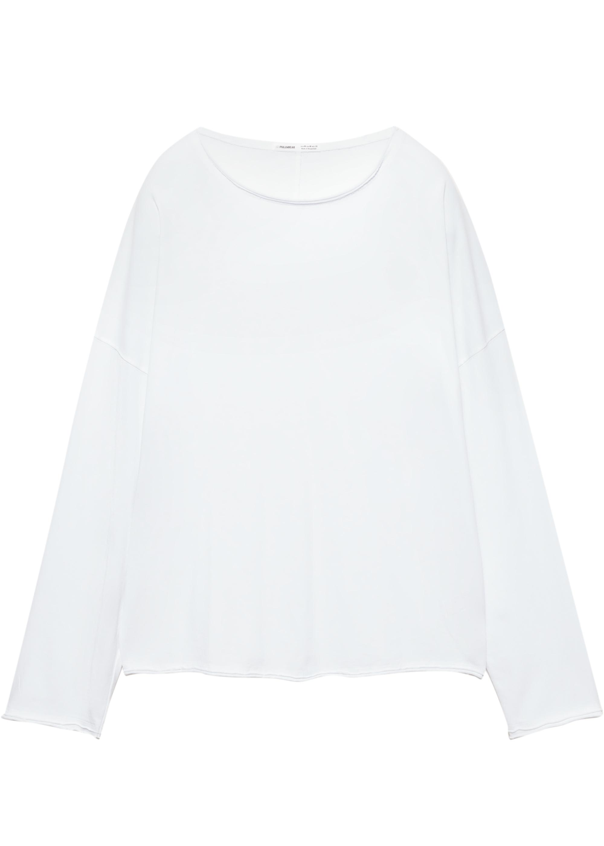 Oversize long sleeve T-shirt — White