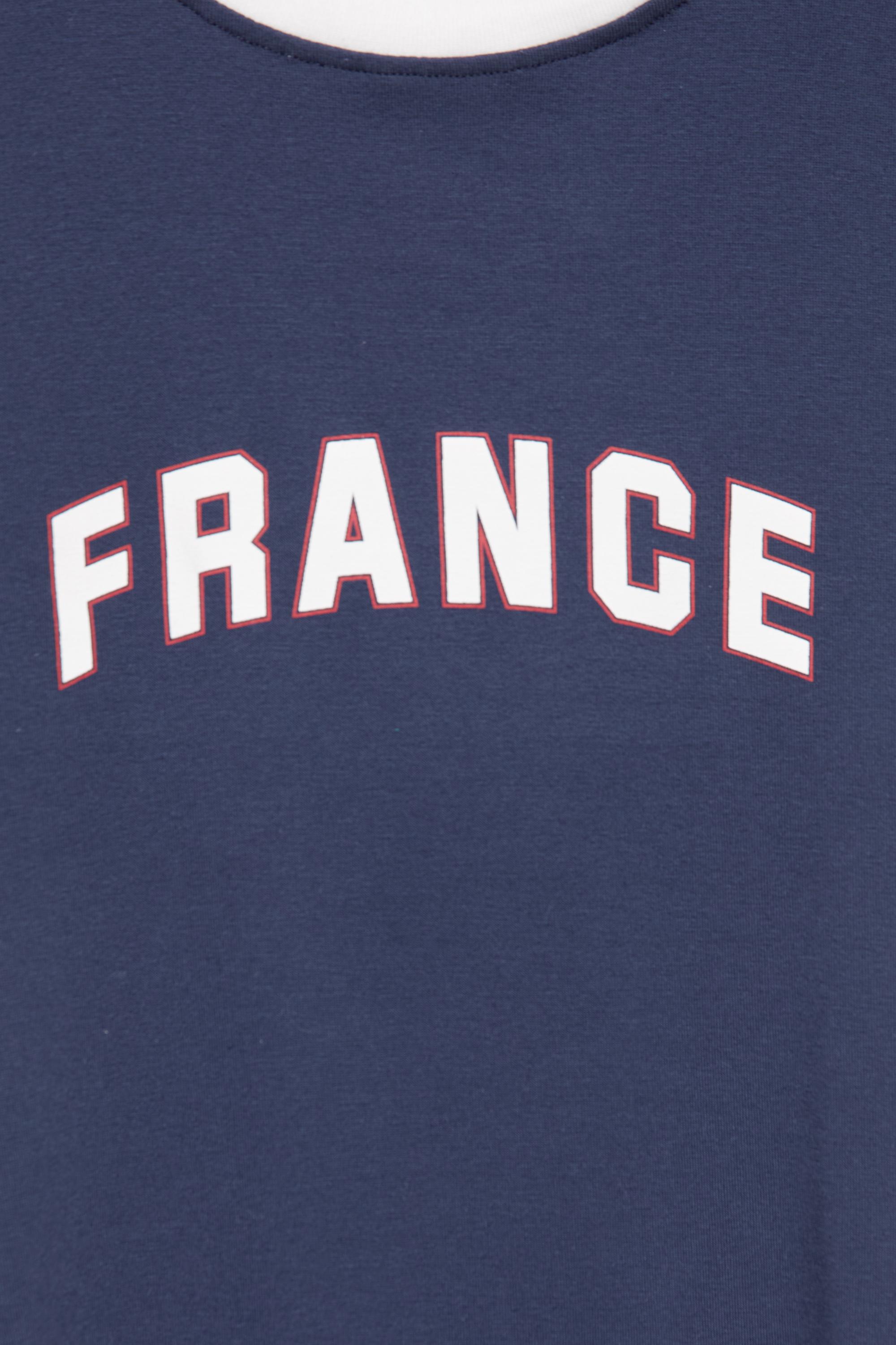 Slim fit France graphic T-shirt — Navy
