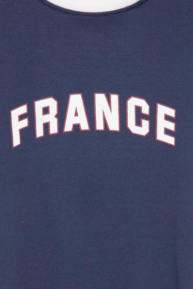 Slim fit France graphic T-shirt — Navy 4