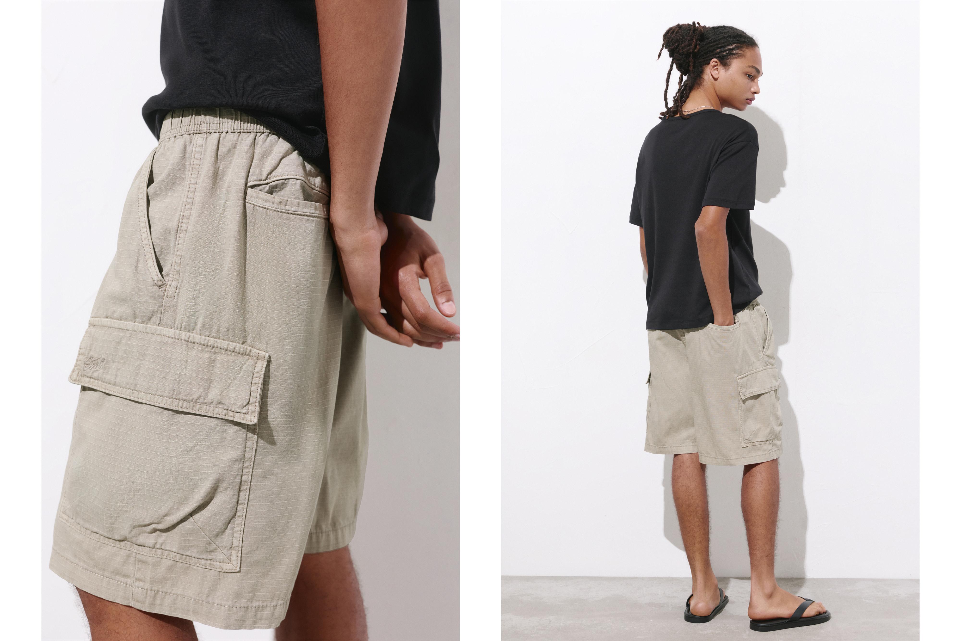 Ripstop cargo Bermuda shorts — Grey