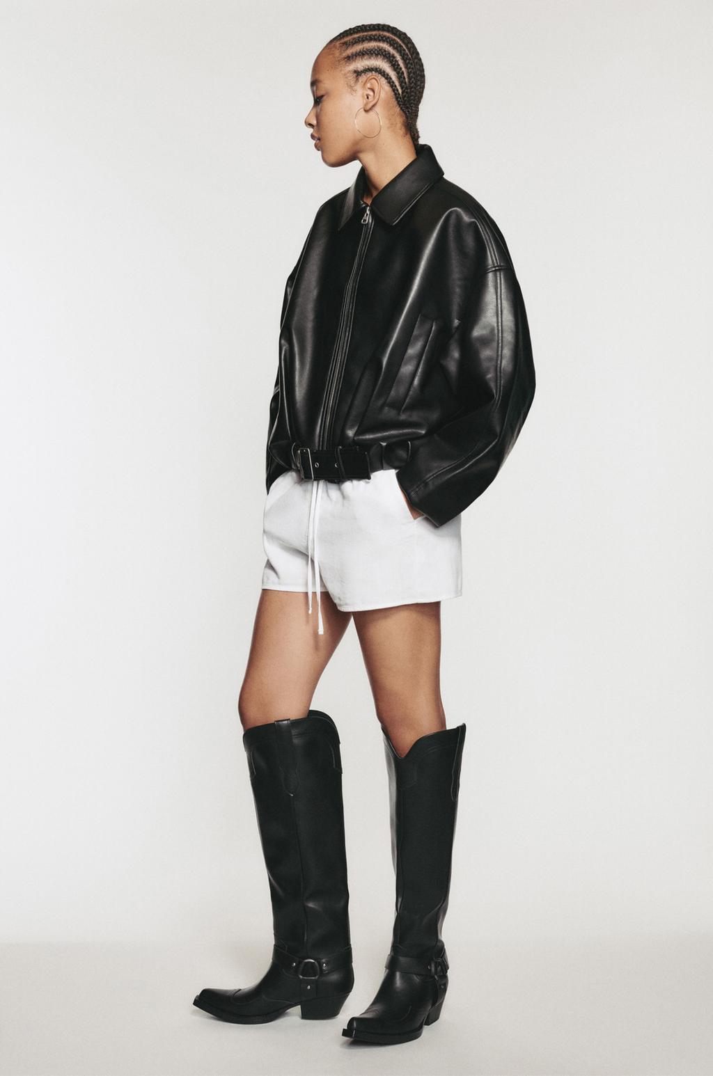 Botas altas tacón cowboy PULL&BEAR