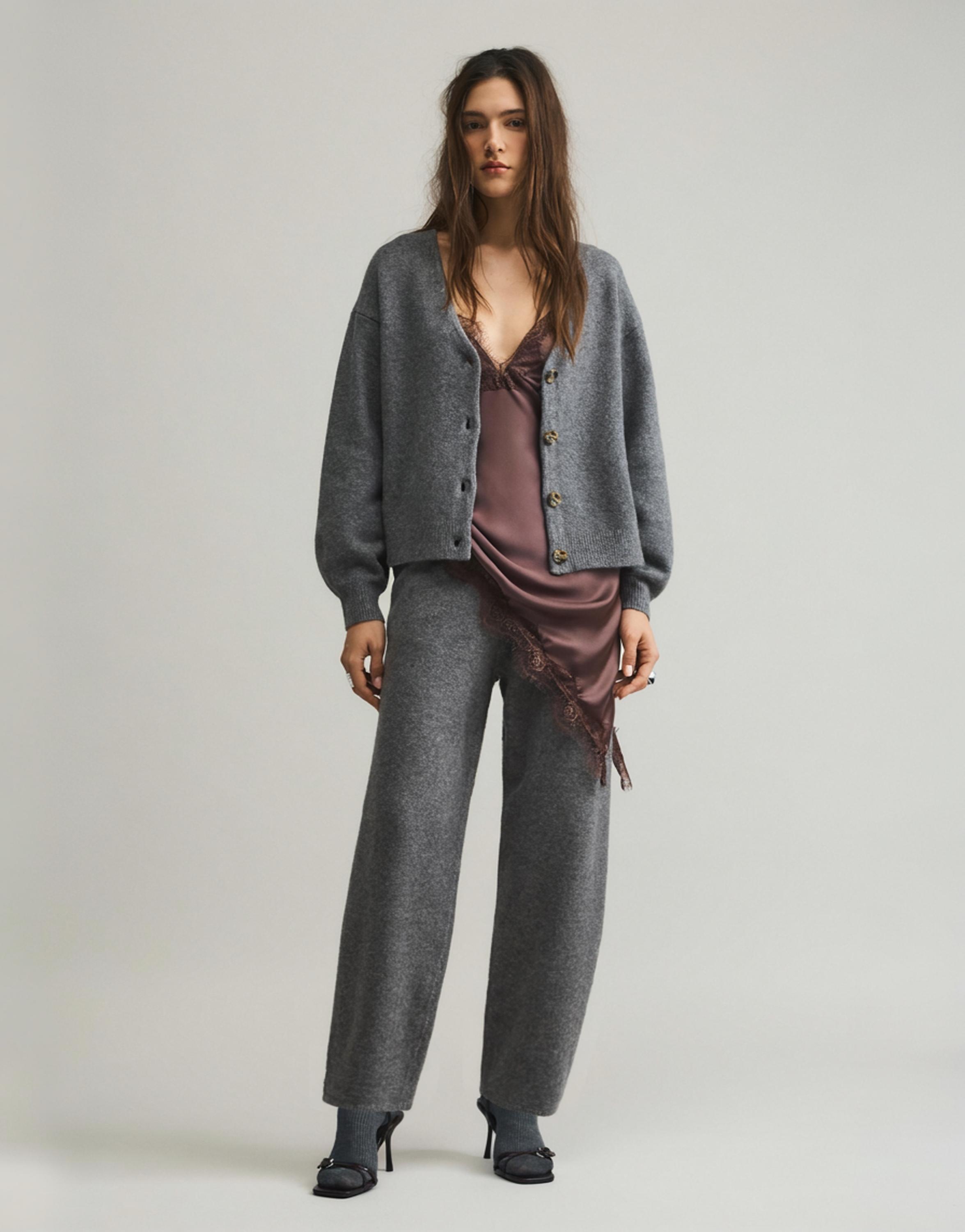 Soft örgü hırka - Görsel 12