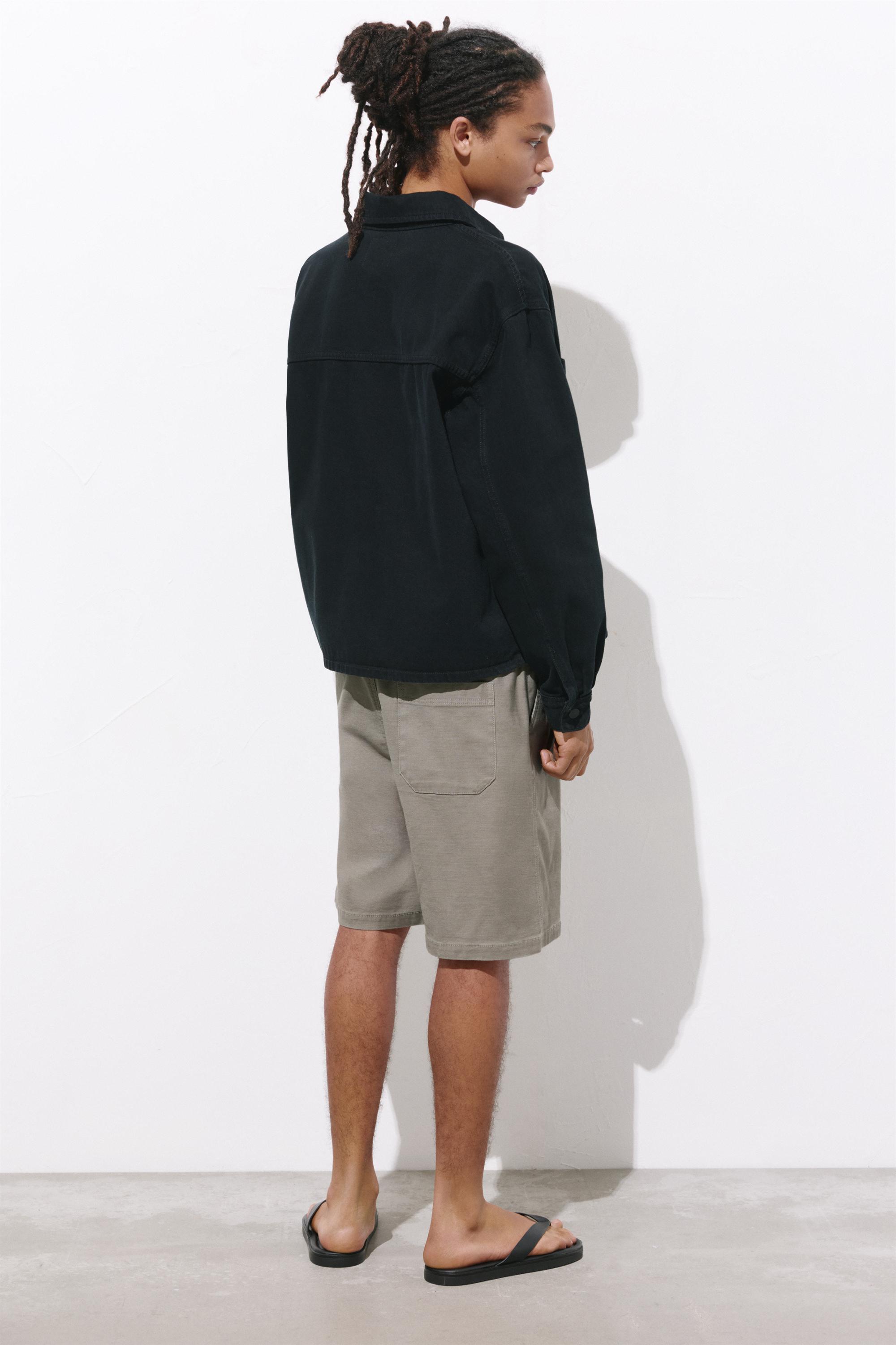 Bermuda sweat shorts — Grey