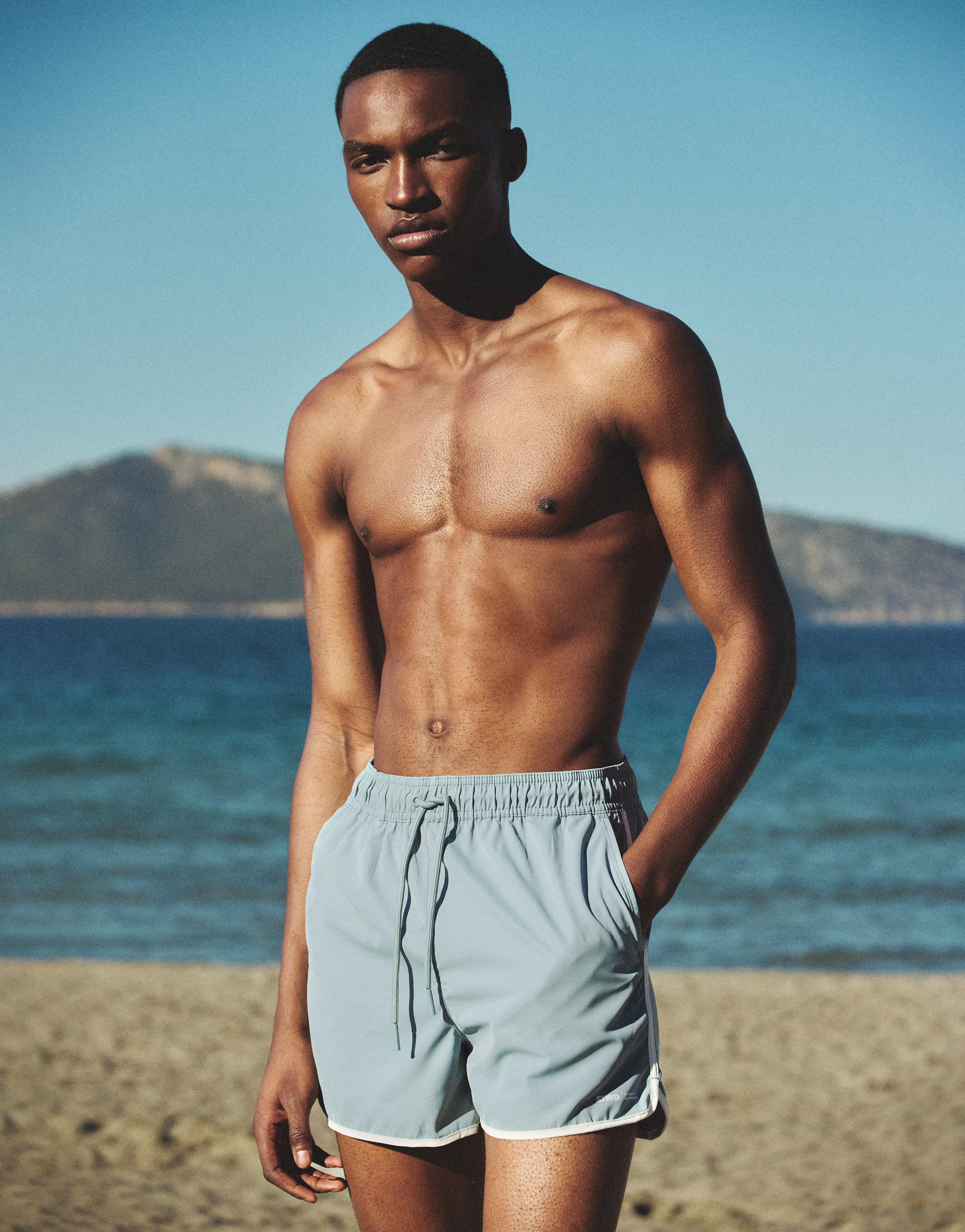 STWD board shorts — Aquamarine