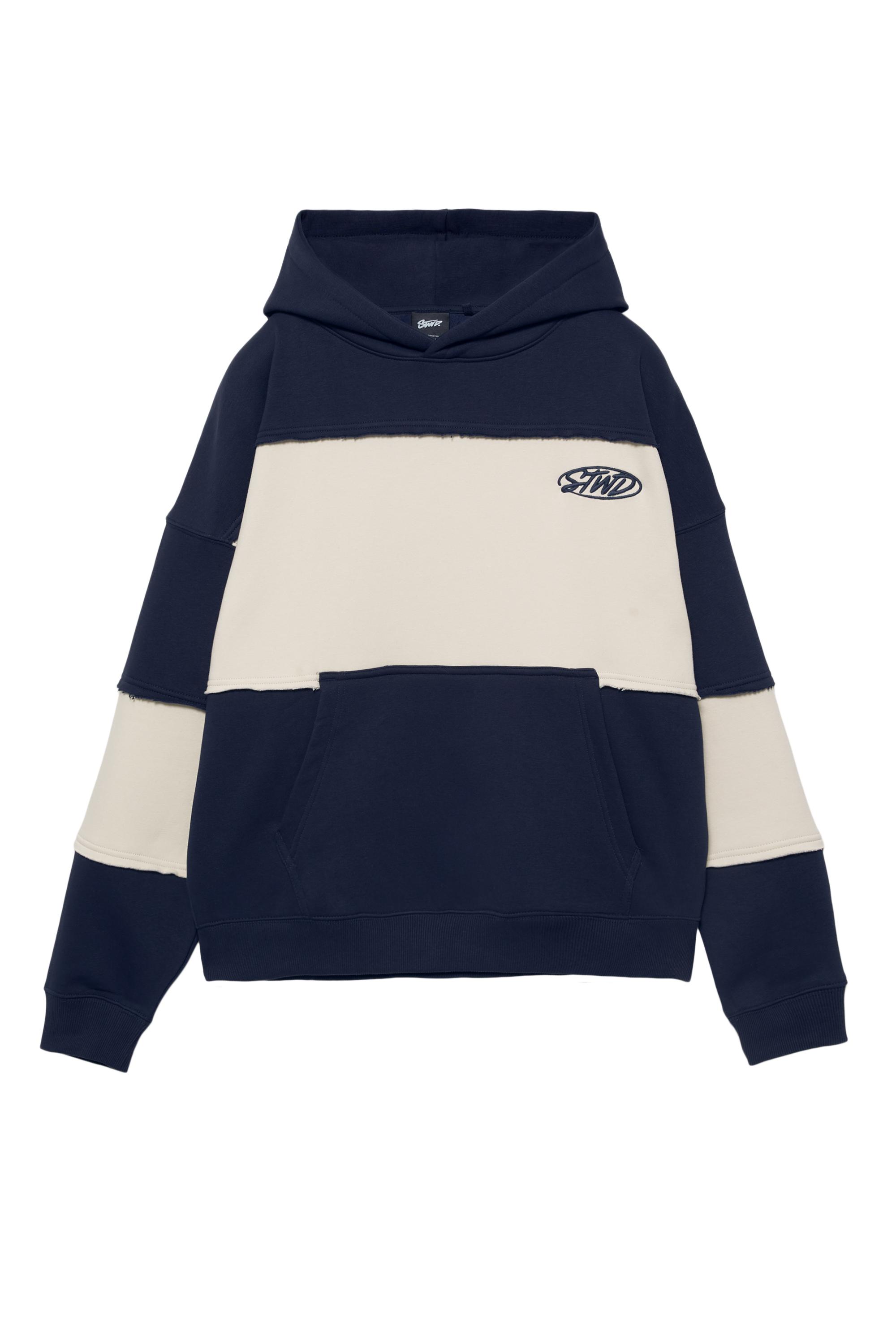 Panelli kapüşonlu STWD Studio sweatshirt - Görsel 10