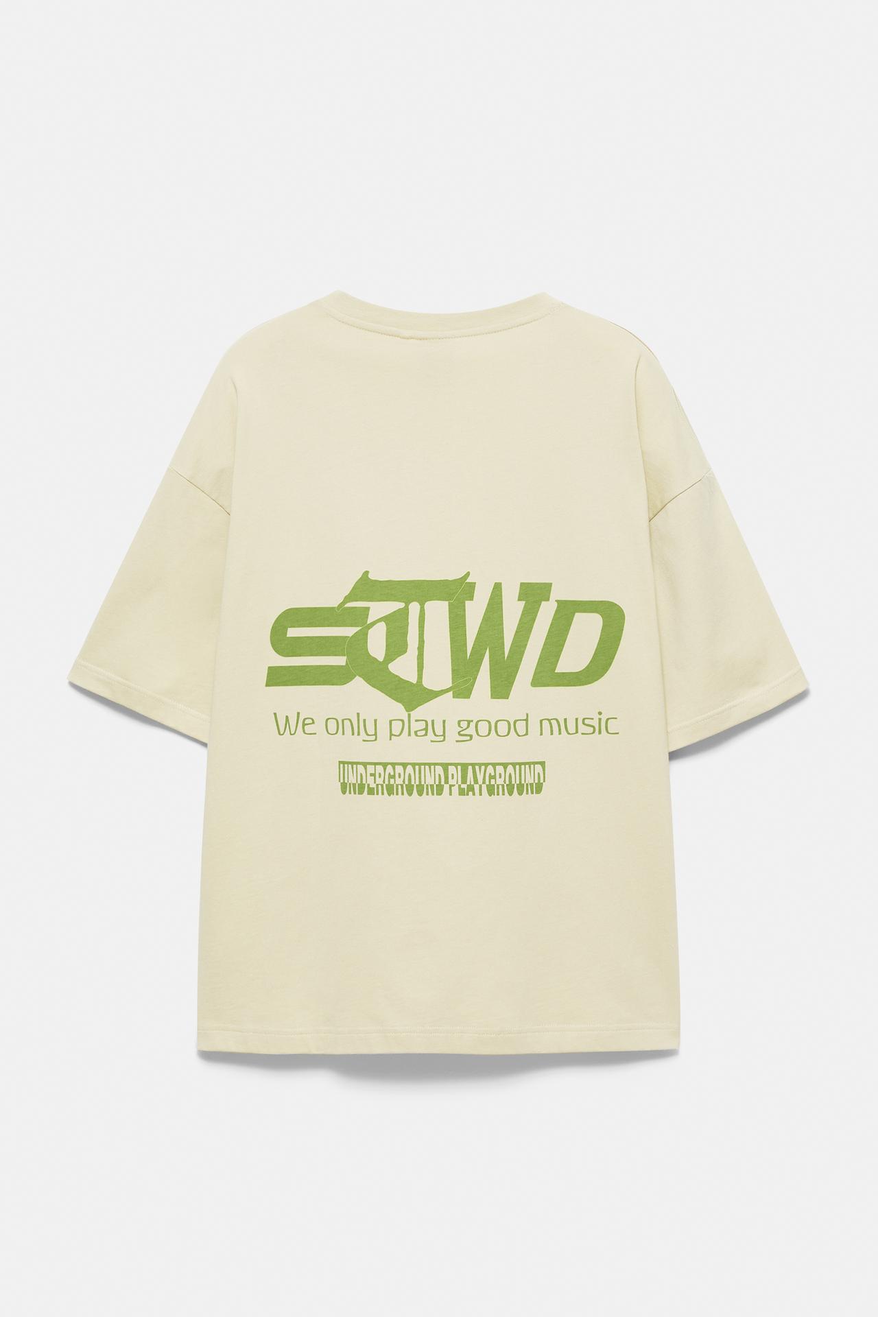 STWD graphic T-shirt — Ecru