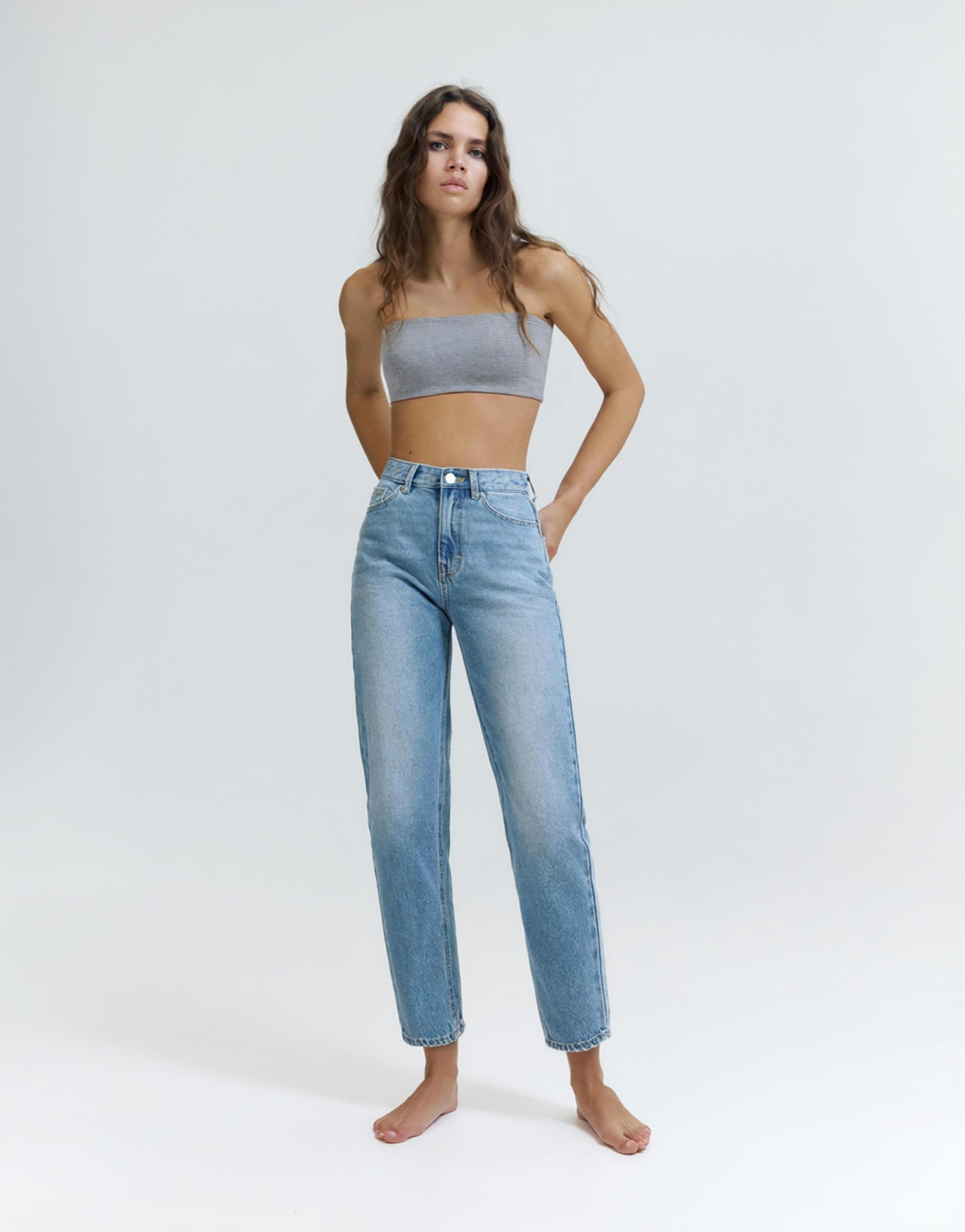 Mom fit yüksek bel jean - Görsel 68
