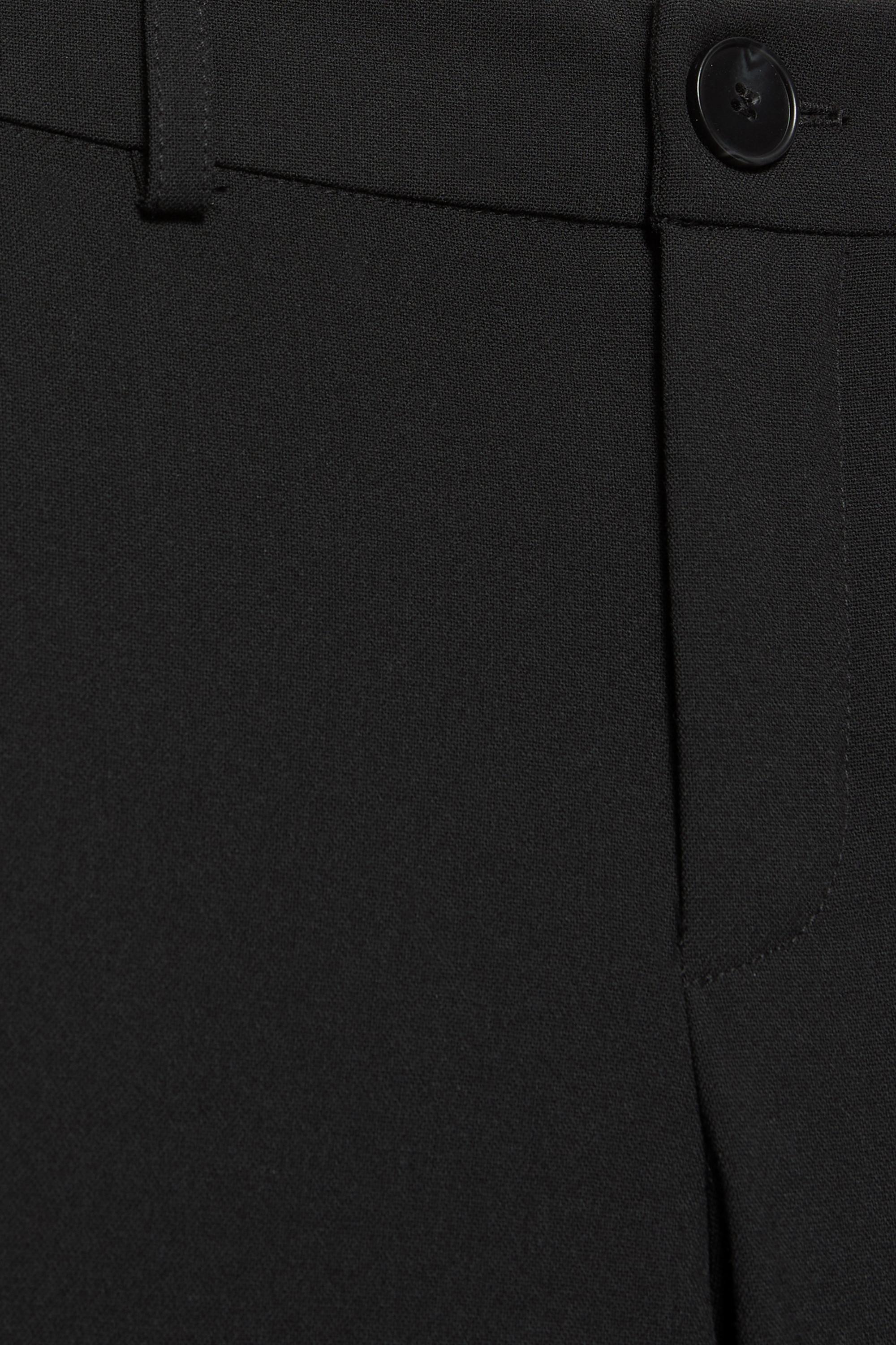 Straight-leg smart trousers — Black