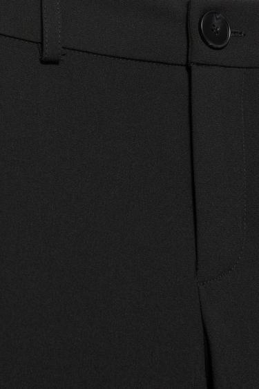 Slim fit straight smart trousers — Black 8
