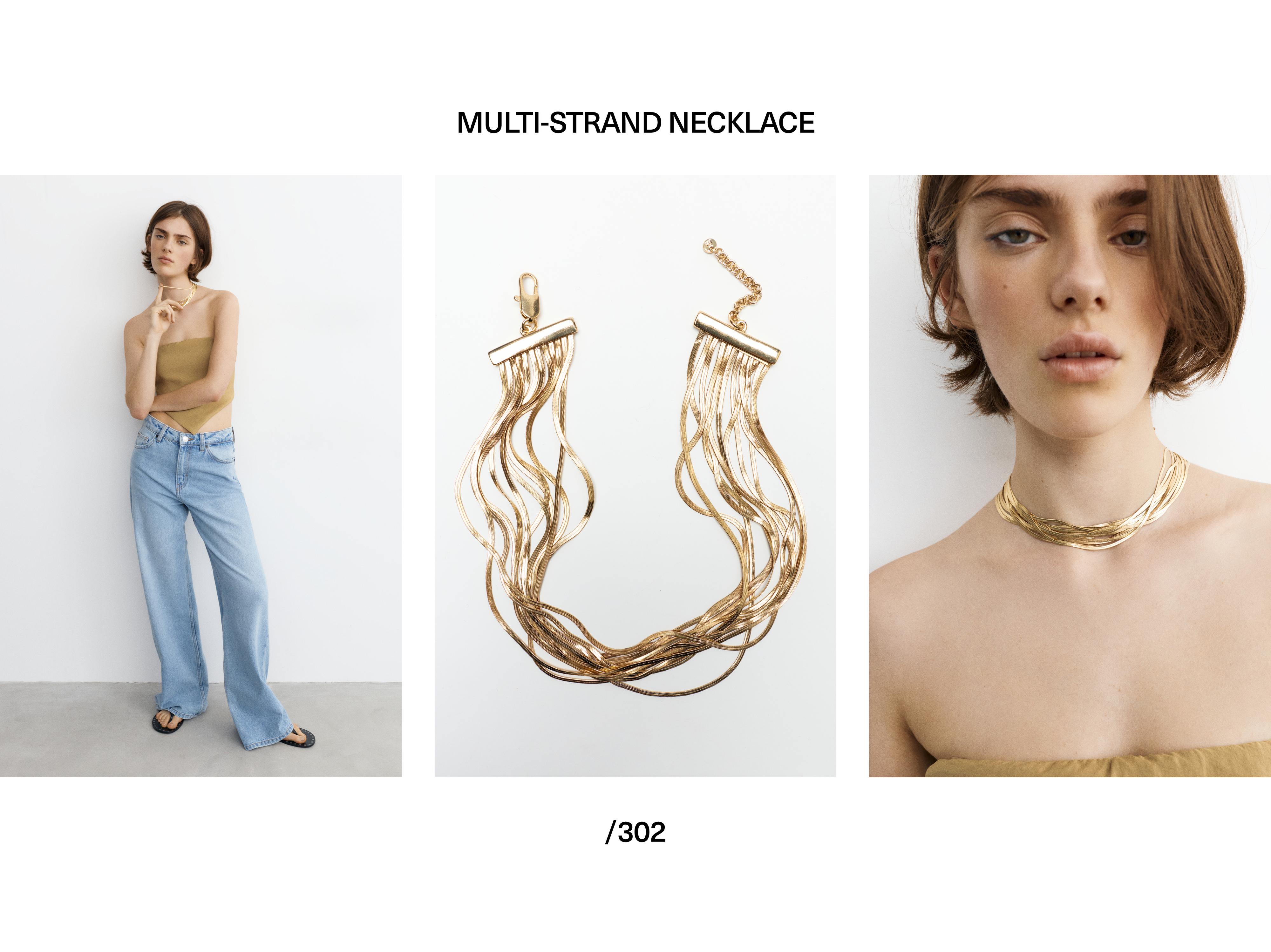 Multi-strand necklace — Gold