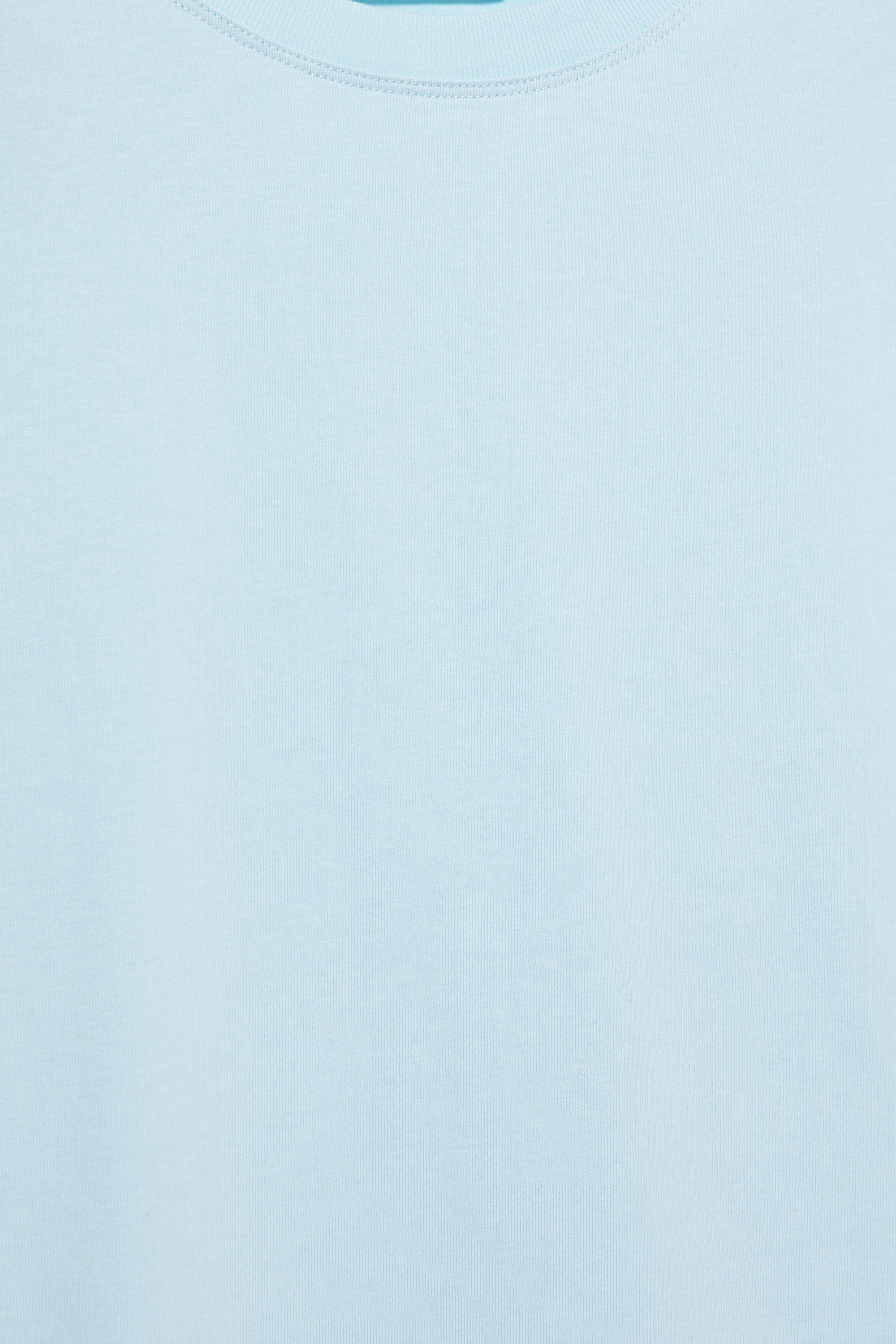 Short sleeve T-shirt 100% cotton — Sky blue