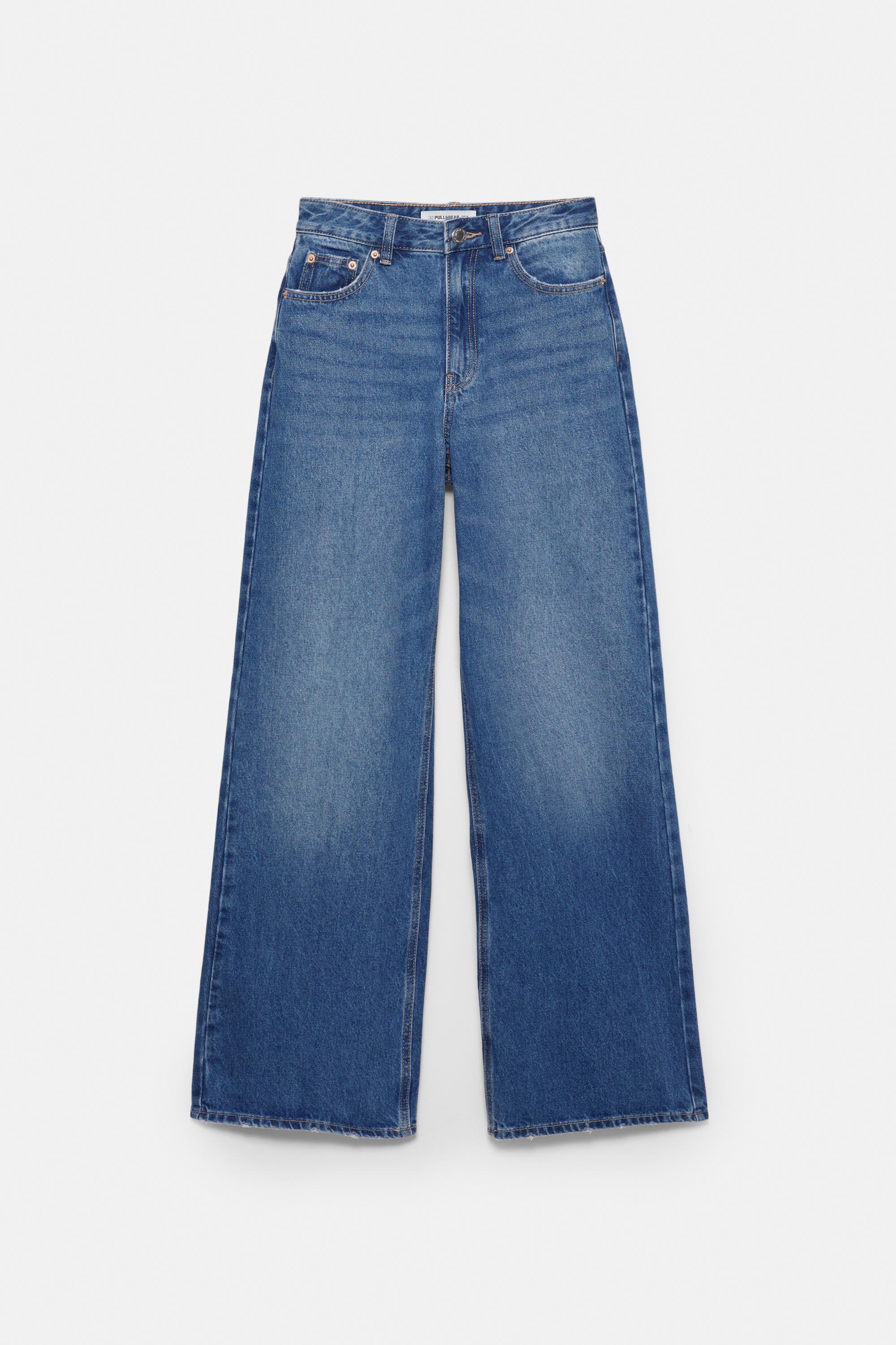 High-waist wide-leg jeans — Indigo