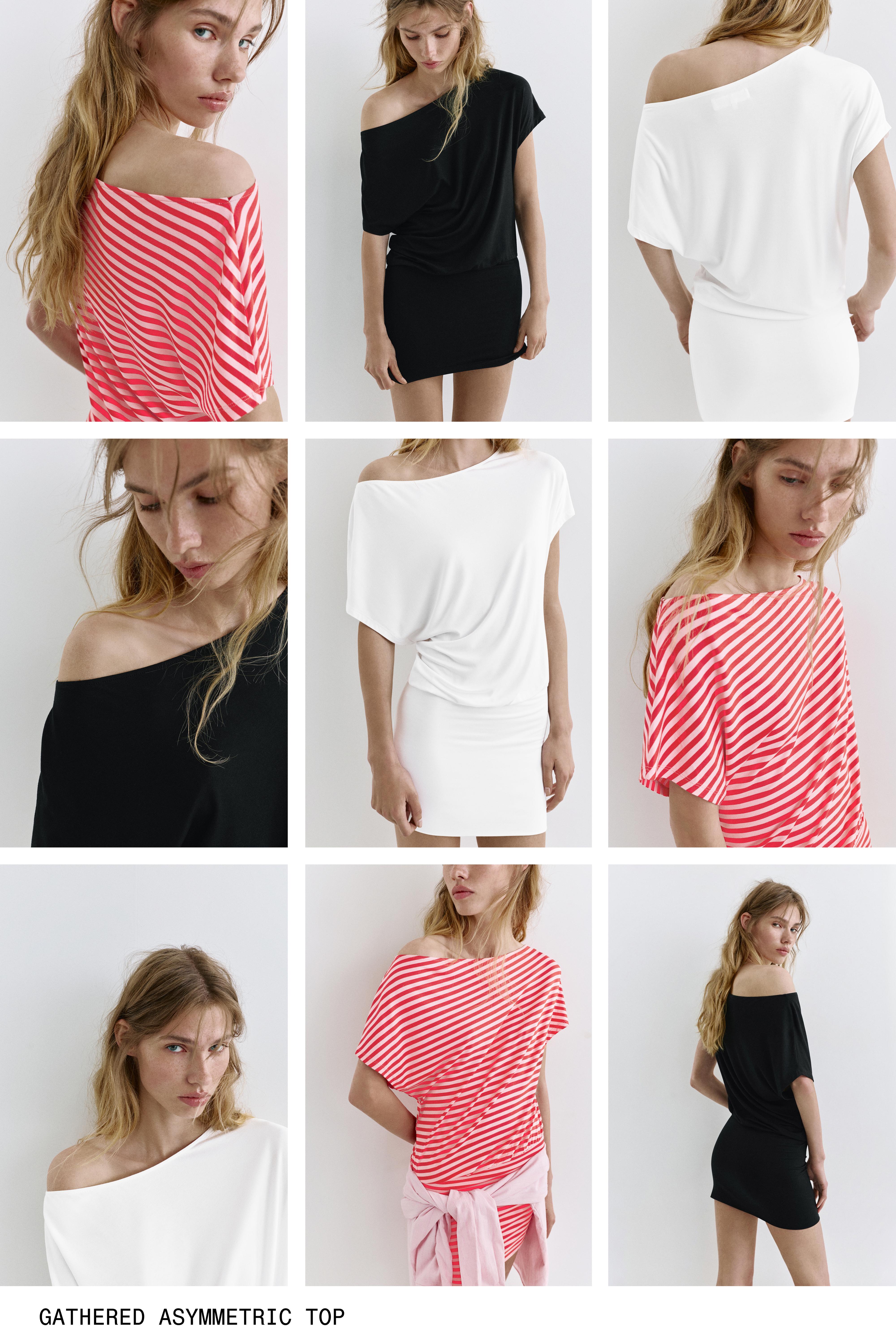 Short asymmetric dress — White