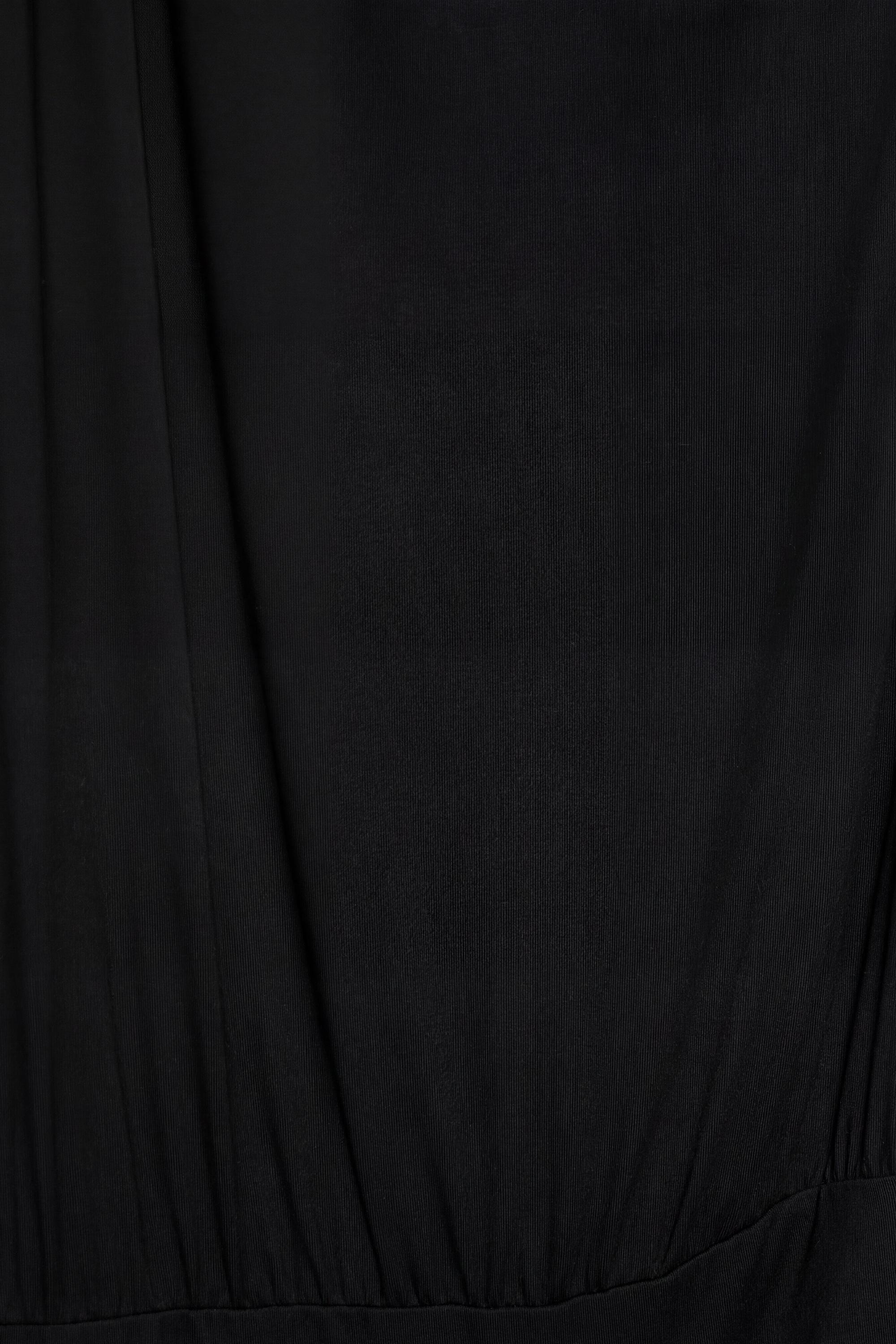 Short asymmetric dress — Black