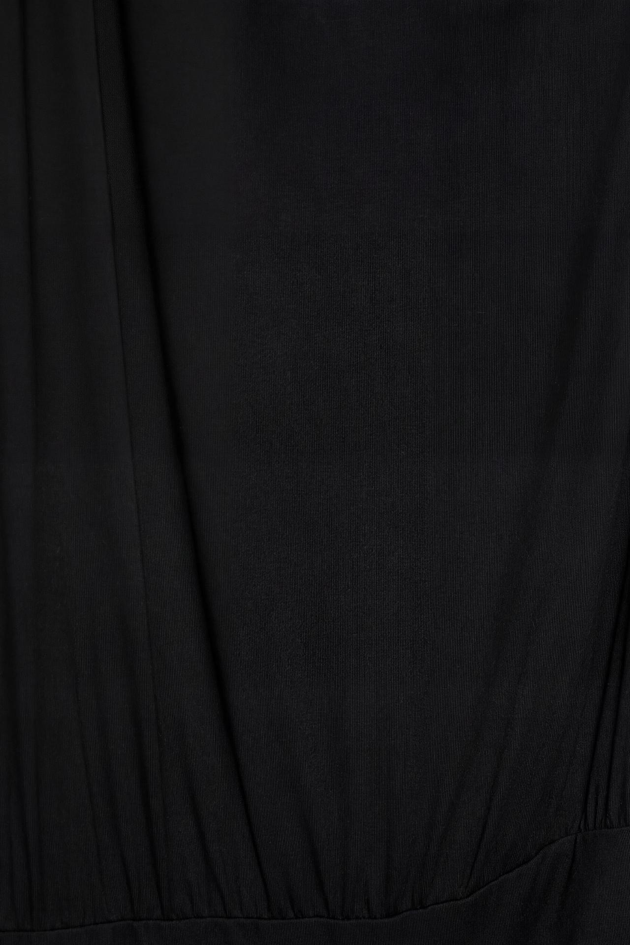 Short asymmetric dress — Black