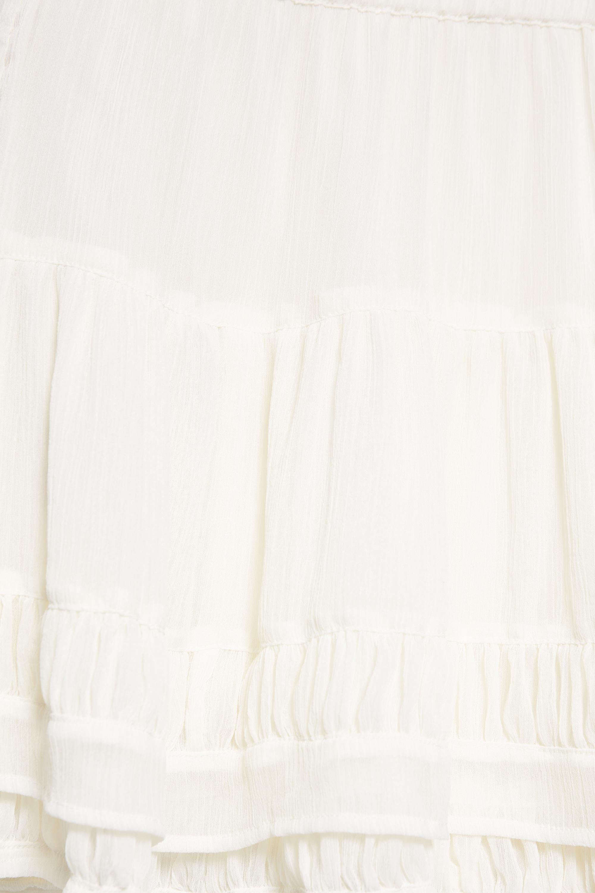 Ruffled mini skirt — Ice (alternate view)