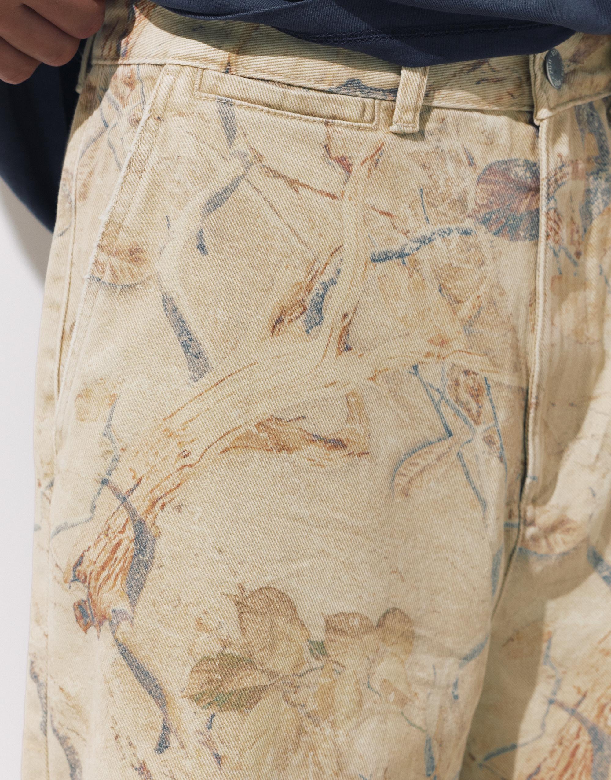 Printed Bermuda shorts — Sand